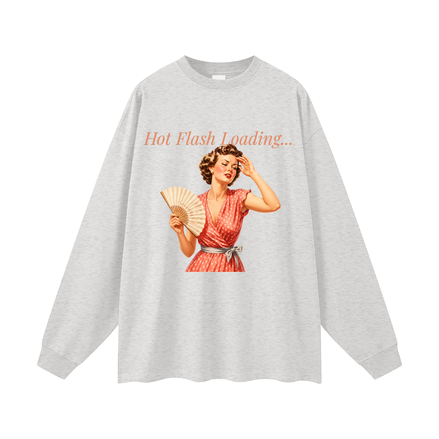 Hot Flash Loading Oversized Long Sleeve Tee