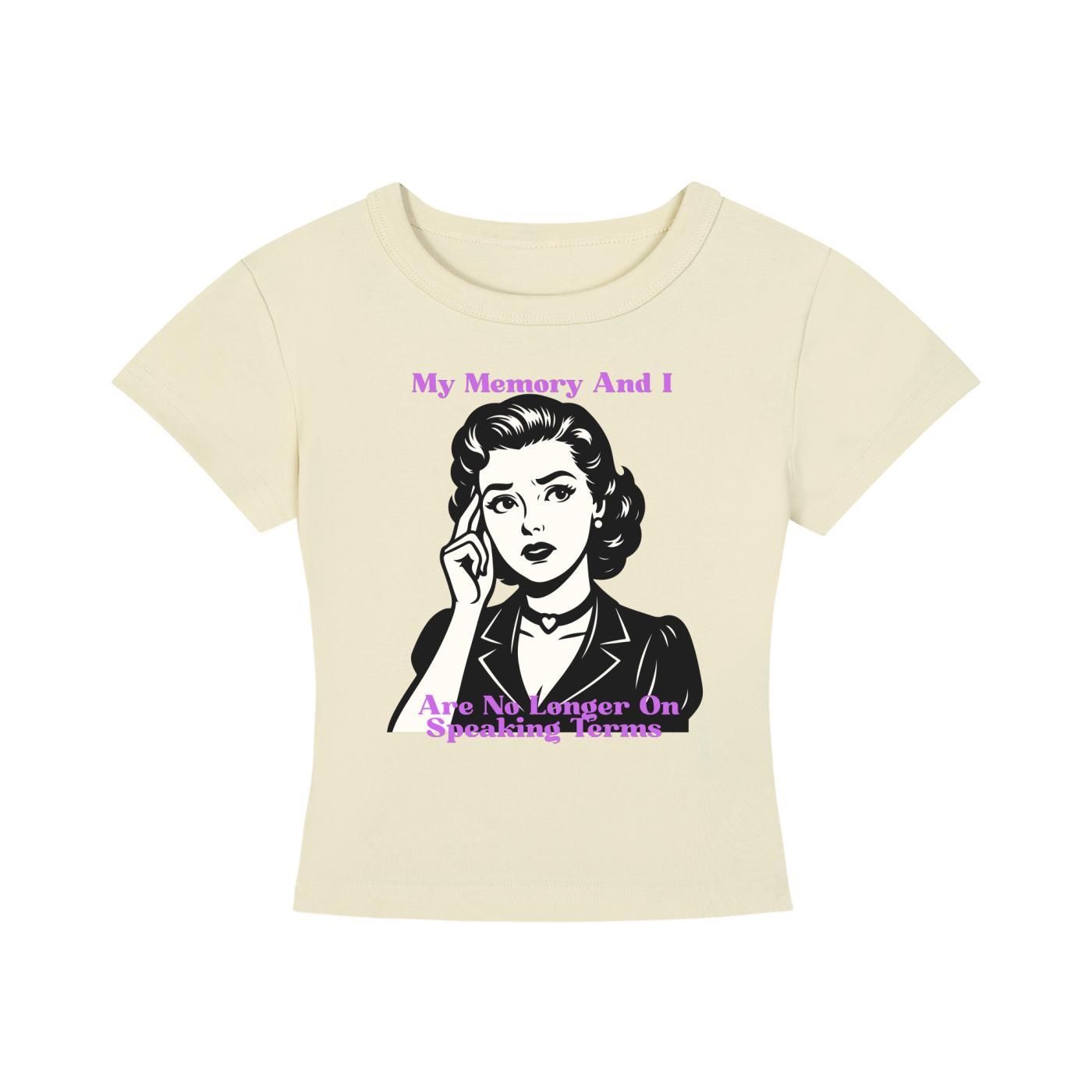 My Memory and I Are No Longer on Speaking Terms Cropped Tee