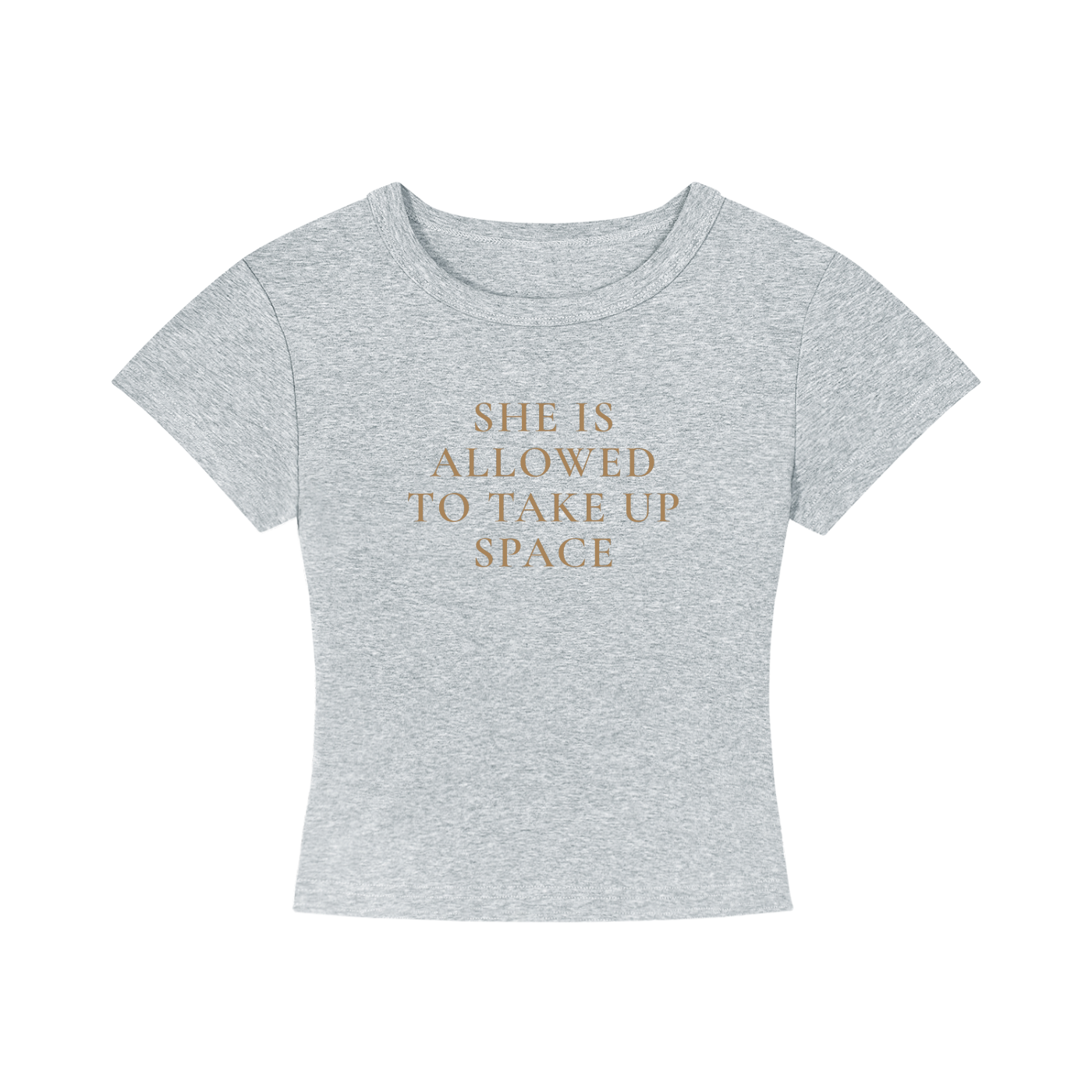 She Is Allowed To Take Up Space Cropped Tee