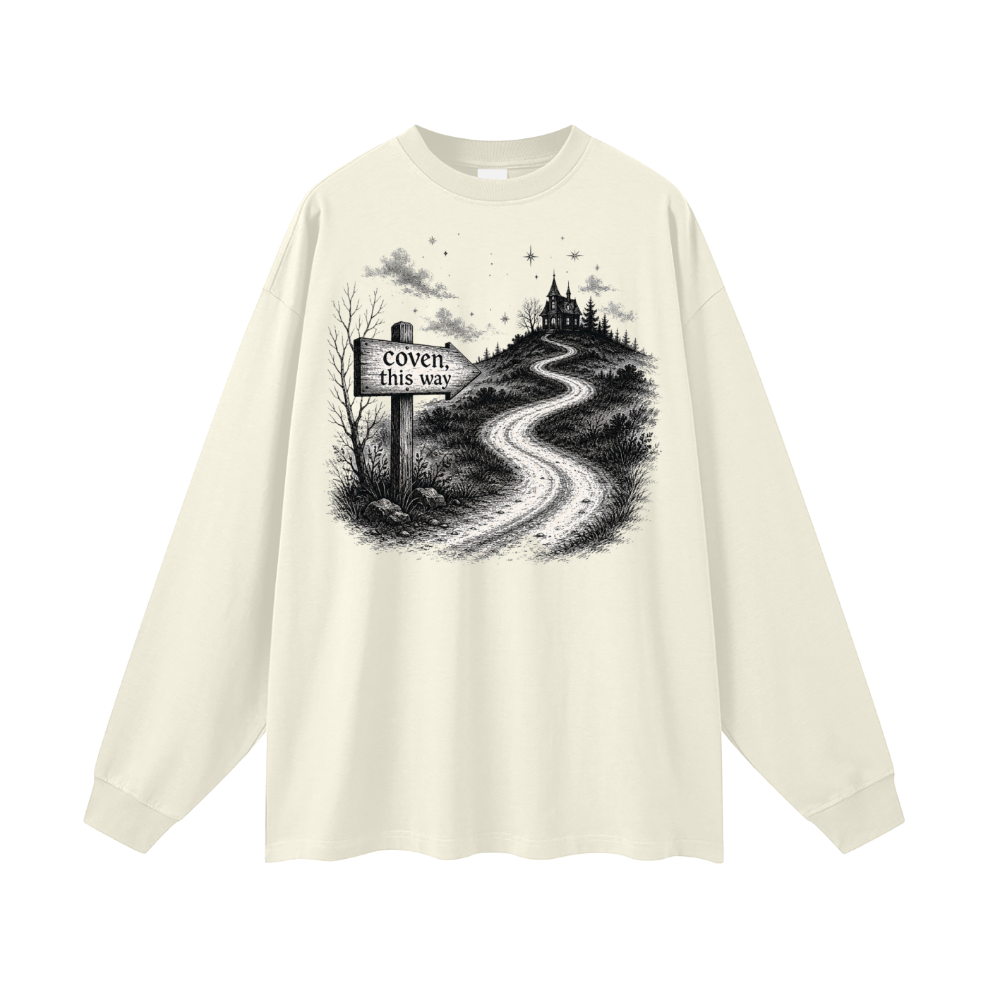 Coven This Way Oversized Long Sleeve Tee