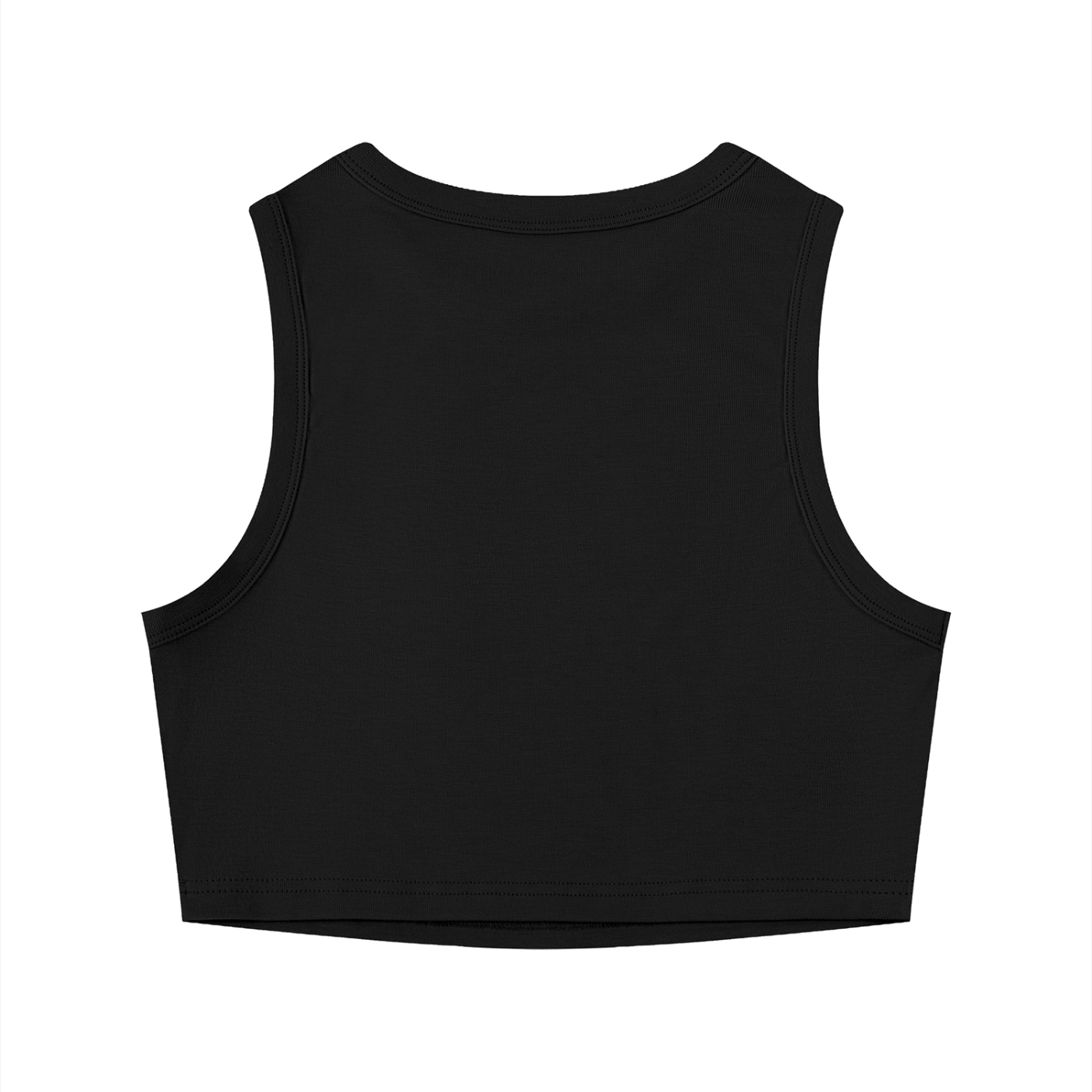 WHO I WANT TO BE – Micro Ribbed Cropped Tank, Black