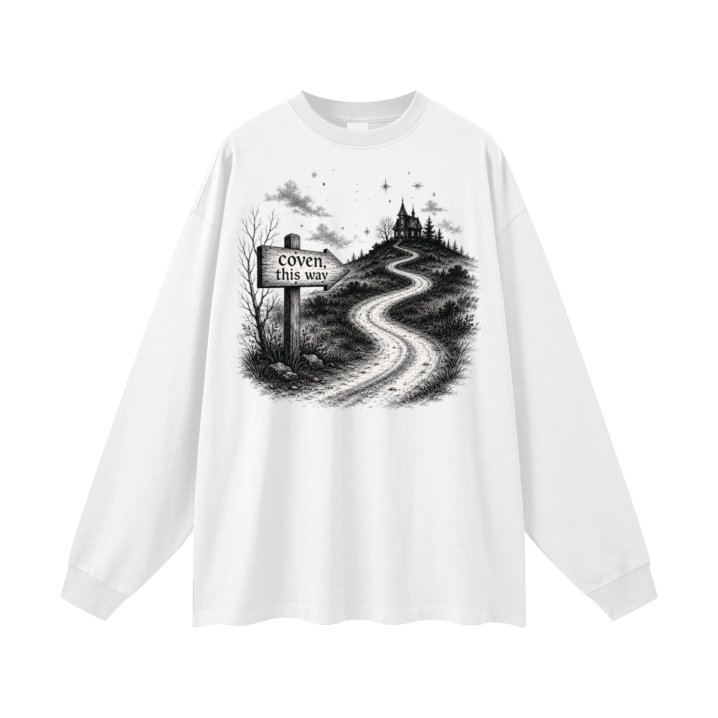 Coven This Way Oversized Long Sleeve Tee