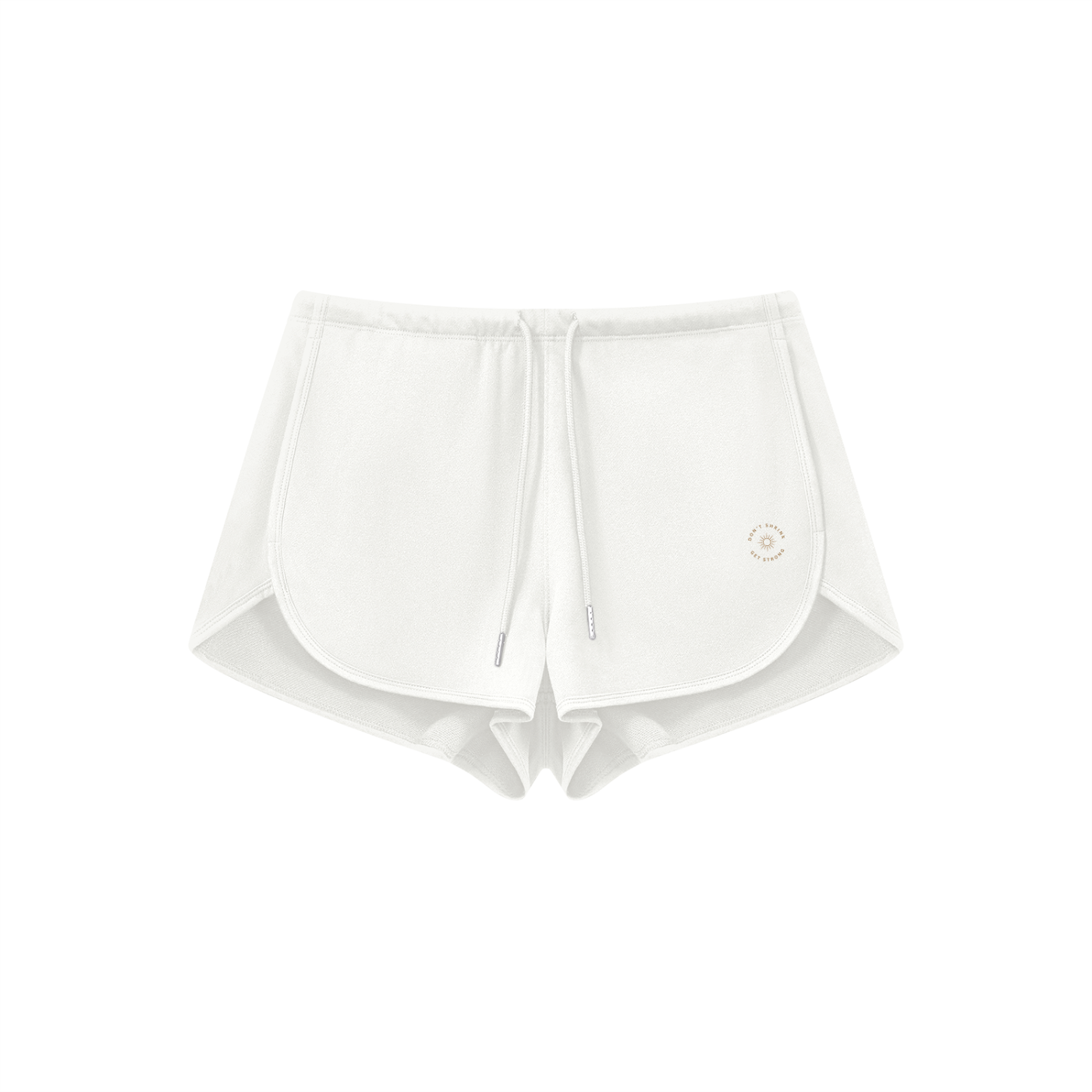 Cotton Blend Drawstring Shorts