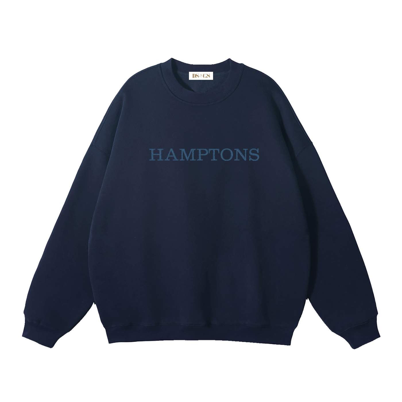 Hamptons Embroidered Fleeced Crewneck