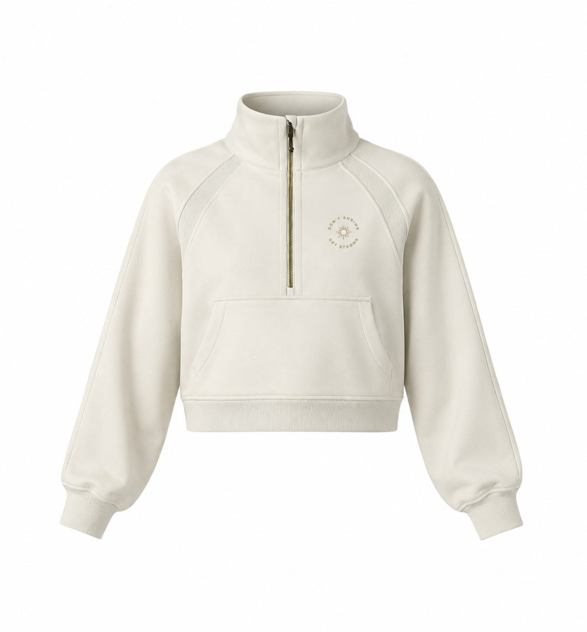 Don't Shrink. GET STRONG.™ – Cropped Zip Sweatshirt