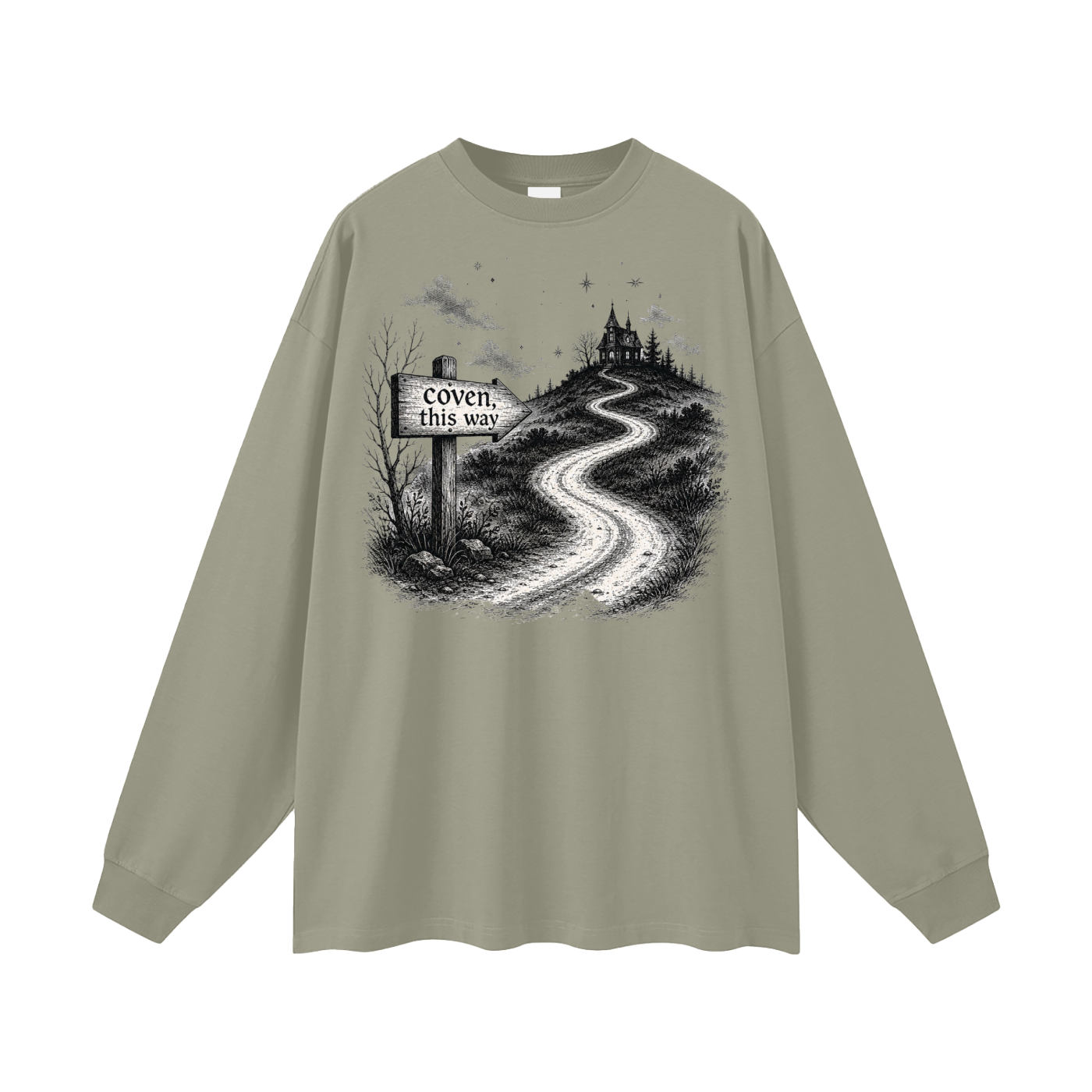 Coven This Way Oversized Long Sleeve Tee