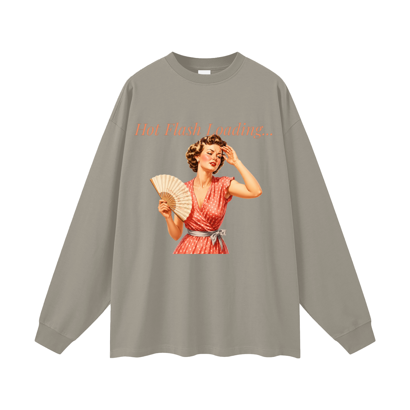 Hot Flash Loading Oversized Long Sleeve Tee