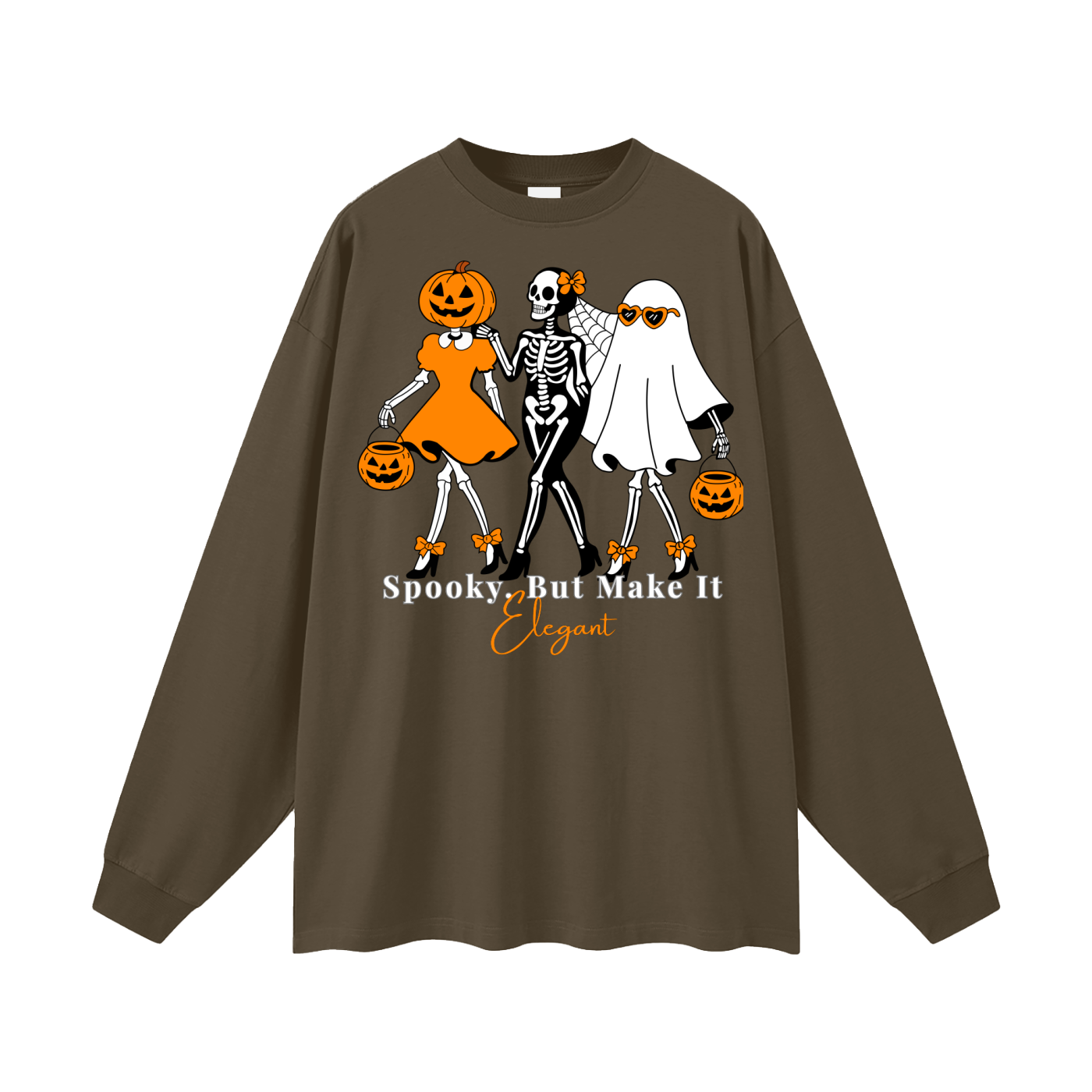 Spooky, But Make It Elegant Oversized Long Sleeve Tee