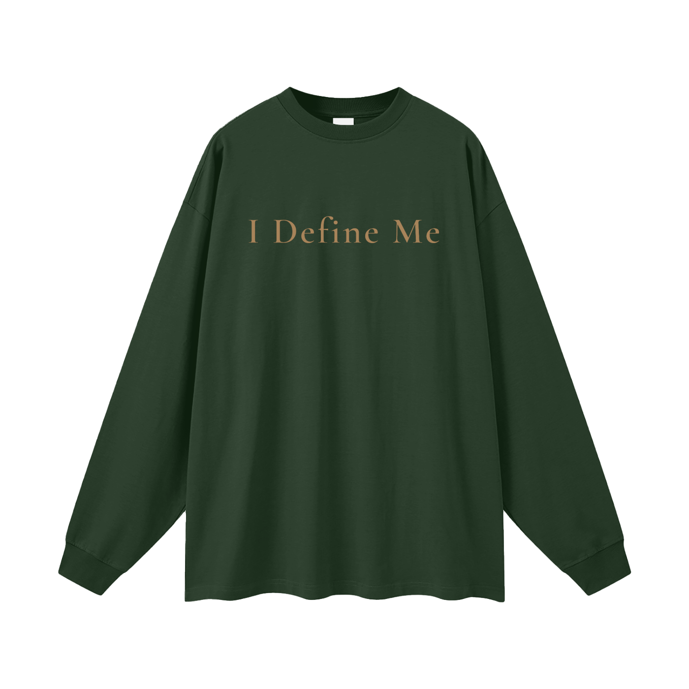 I Define Me Oversized Long Sleeve Tee