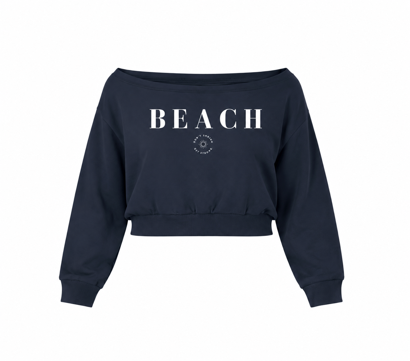 Coastal Off-Shoulder Sweatshirt