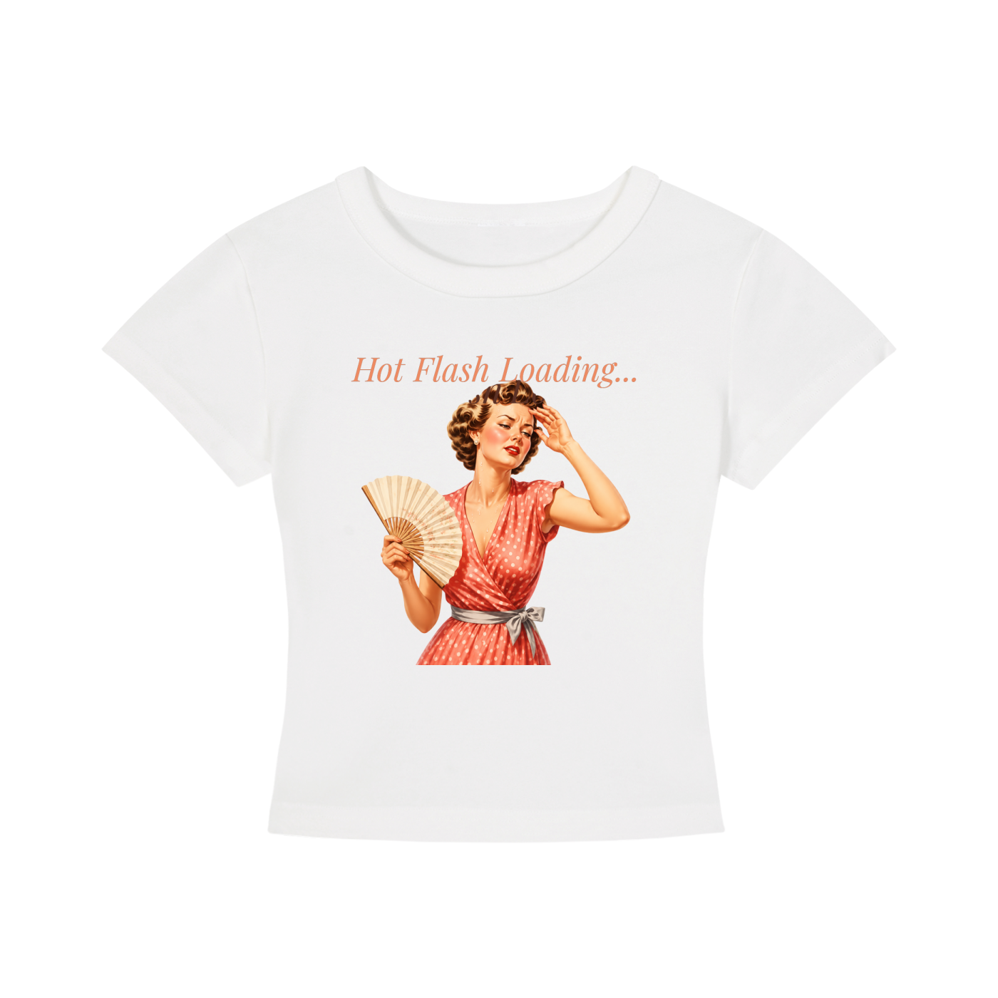 Hot Flash Loading Cropped Tee