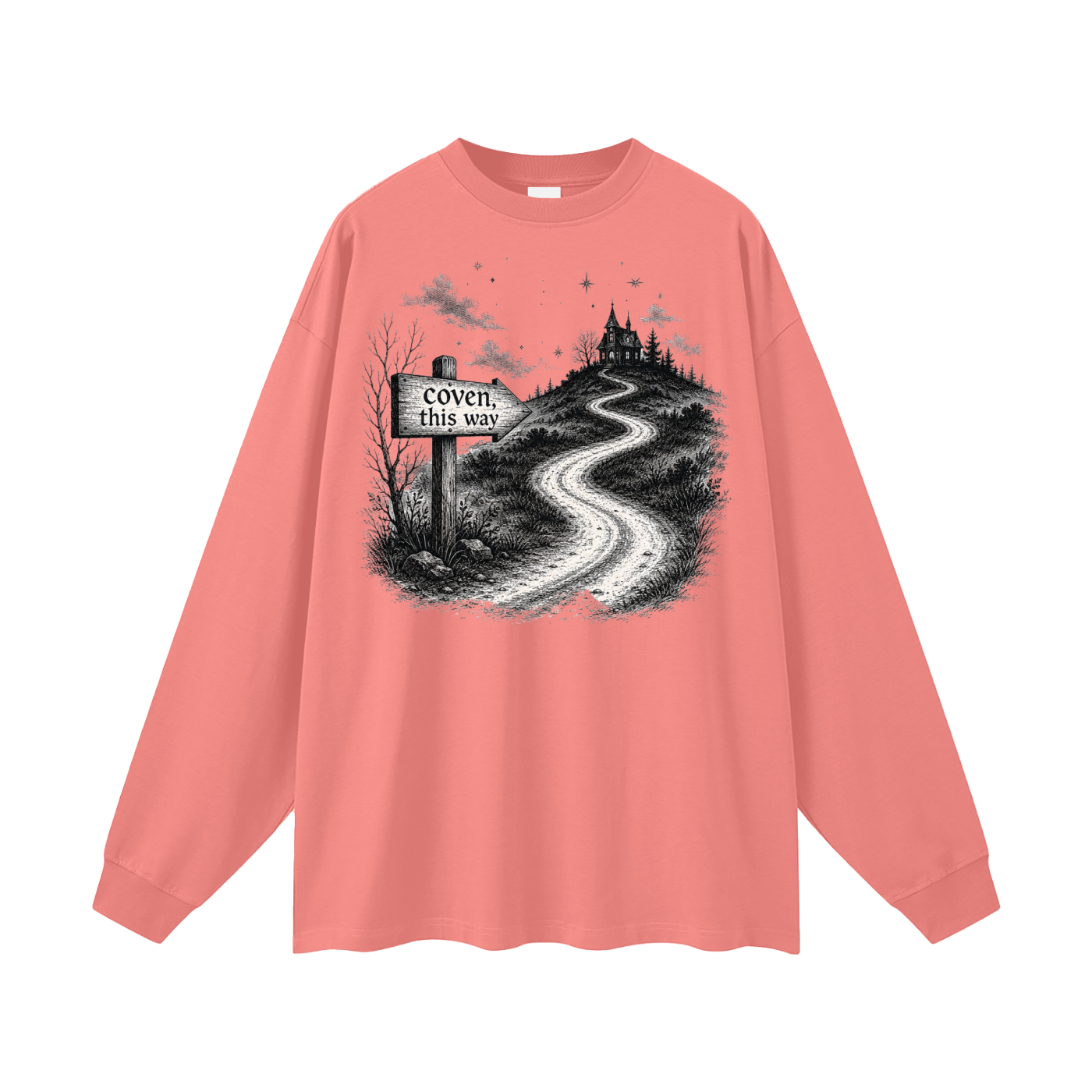 Coven This Way Oversized Long Sleeve Tee