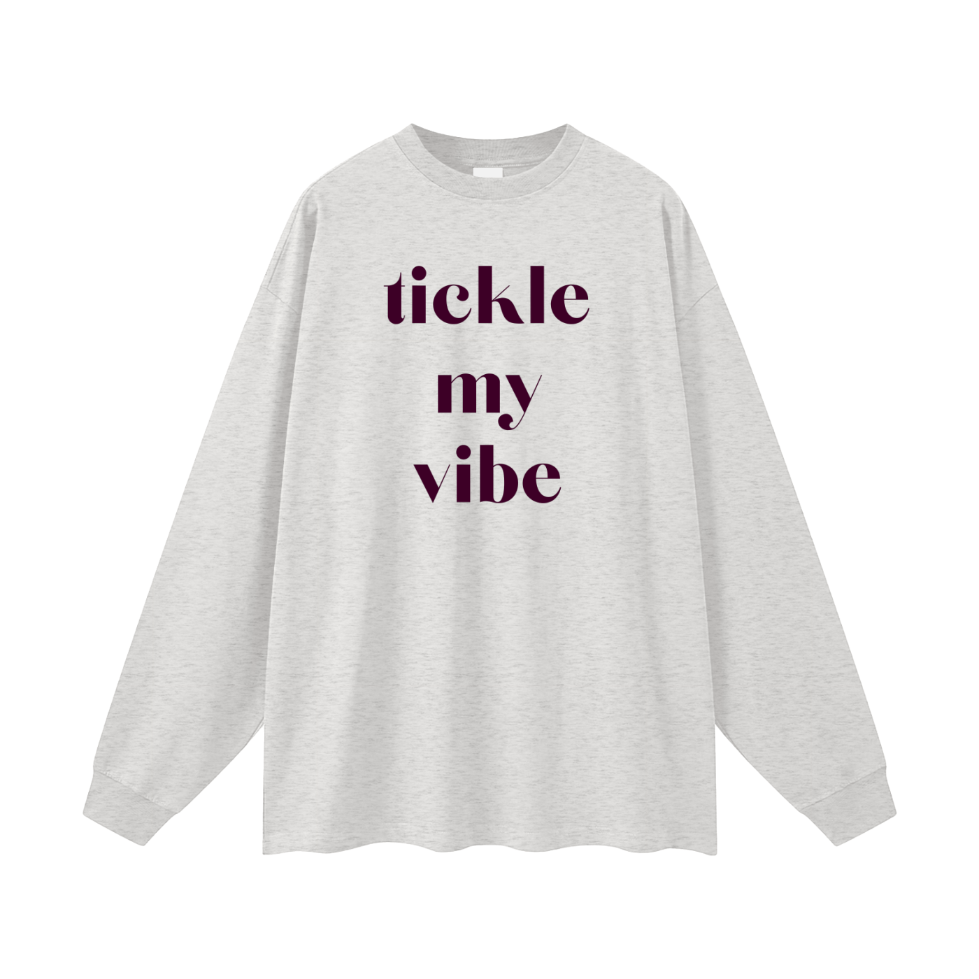 Tickle My Vibe Oversized Long Sleeve Tee