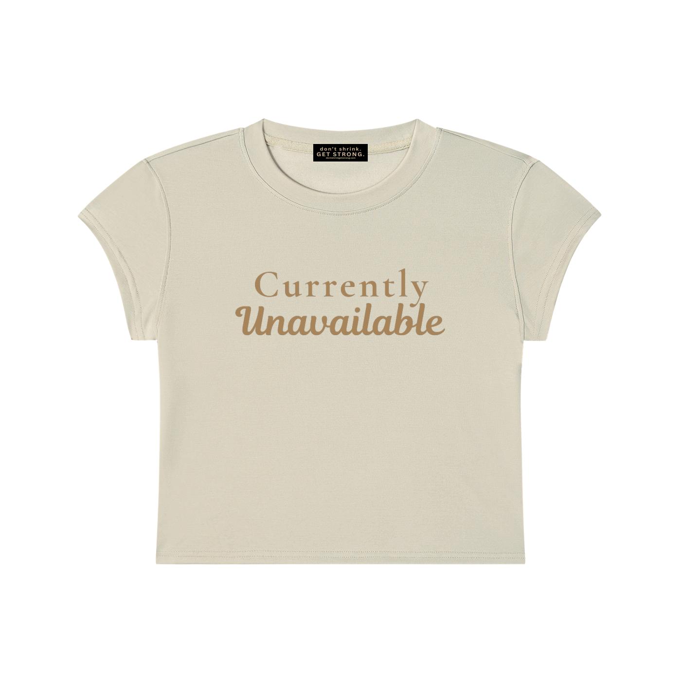 Currently Unavailable Capped Sleeve Cropped Tee