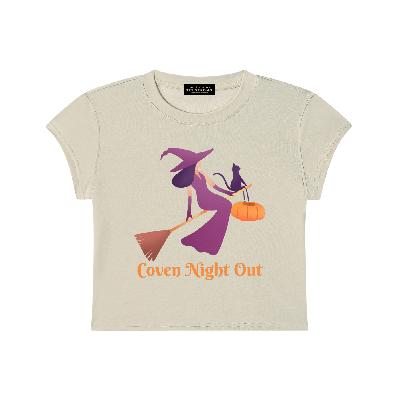 Coven Night Out Capped Sleeve Crop Tee