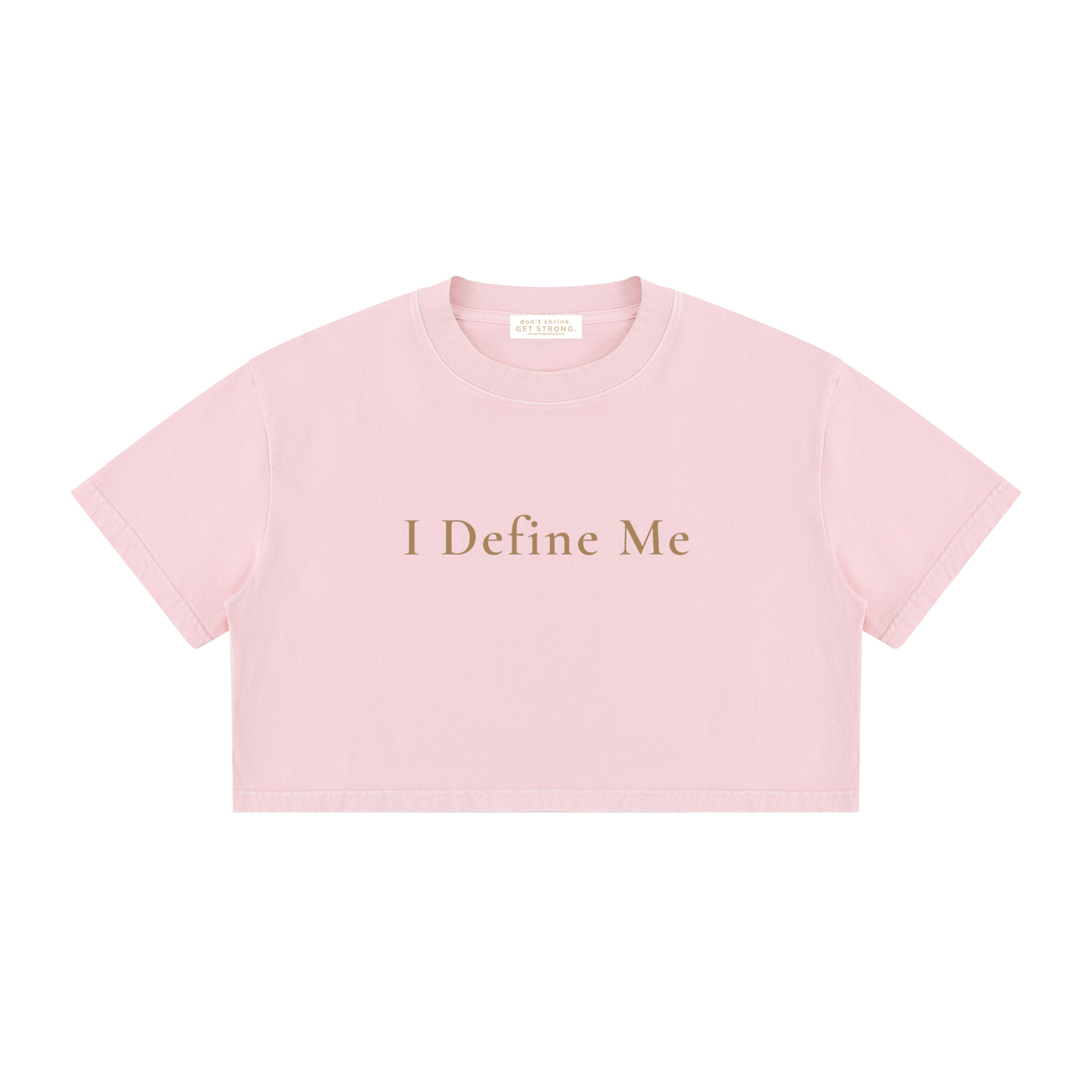 I Define Me Cropped Boxy Tee