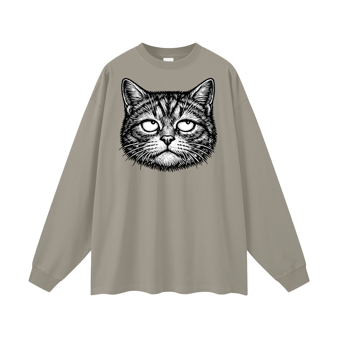 Unbothered Oversized Long Sleeve Tee