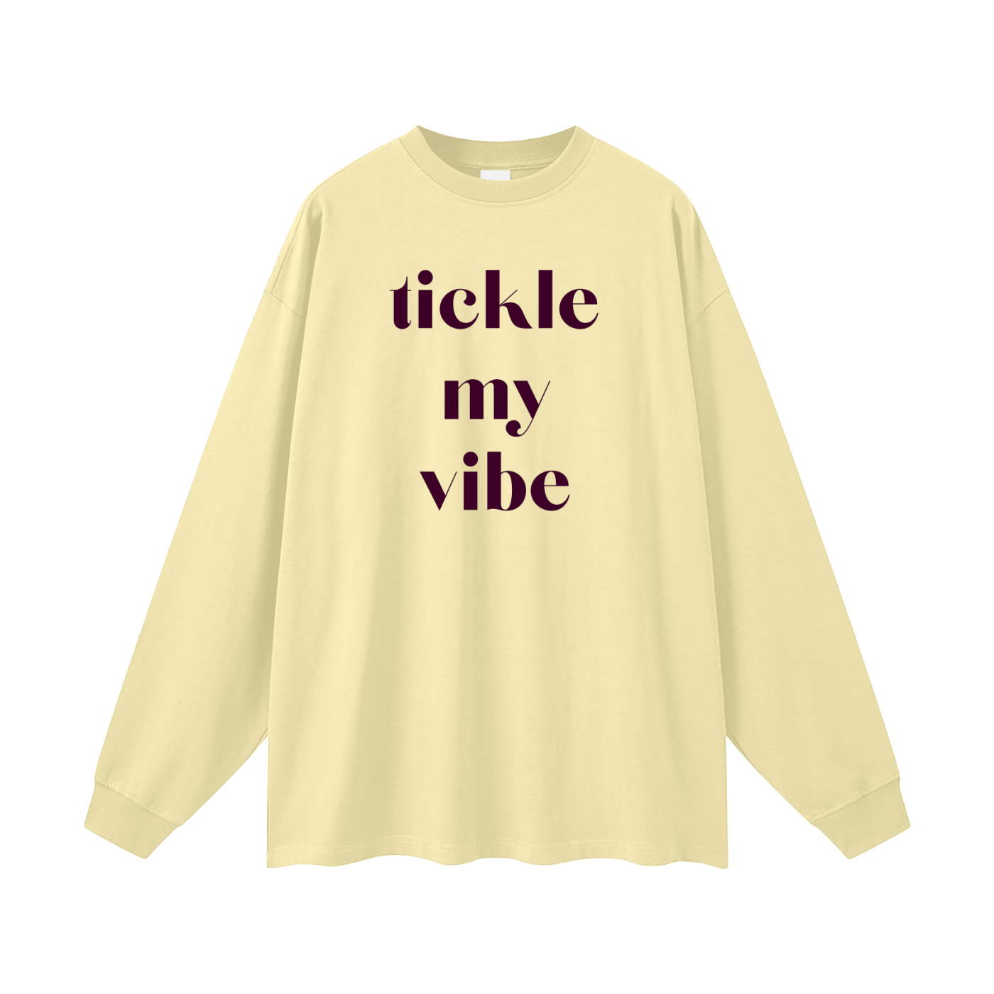 Tickle My Vibe Oversized Long Sleeve Tee