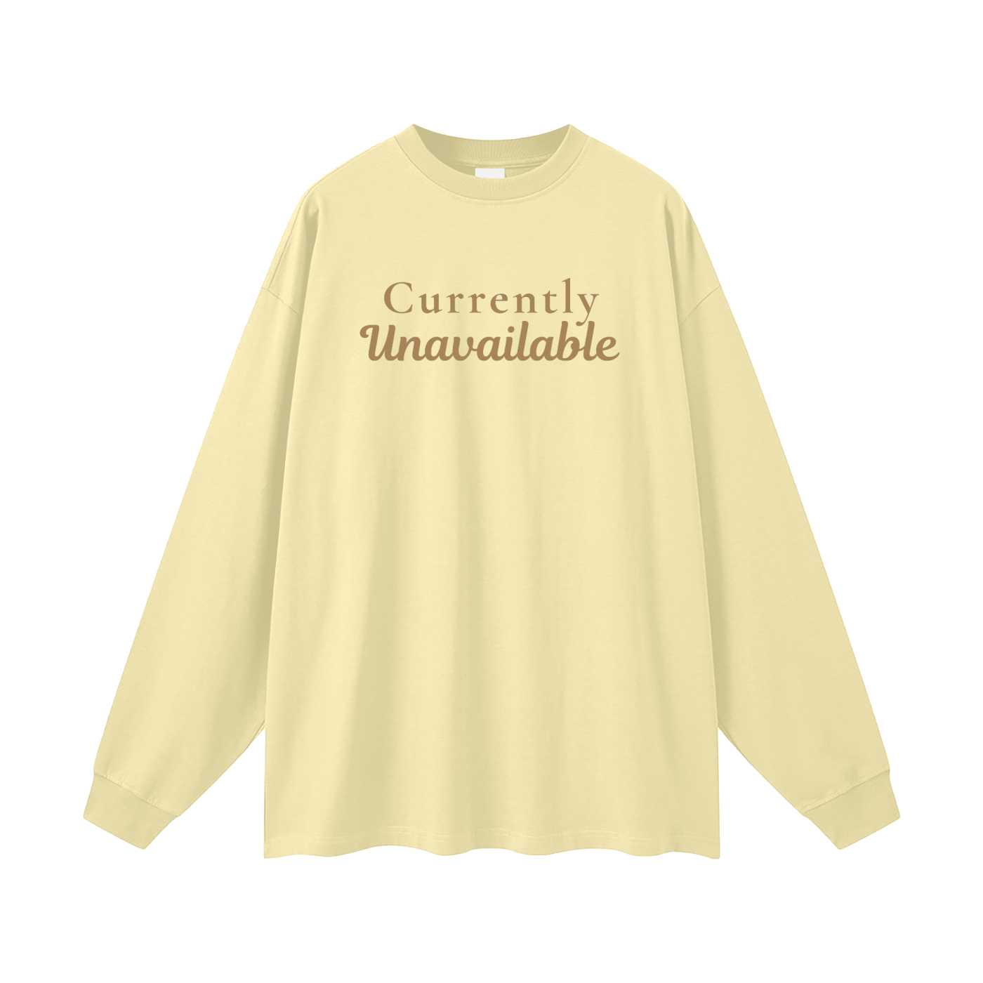 Currently Unavailable Oversized Long Sleeve Tee