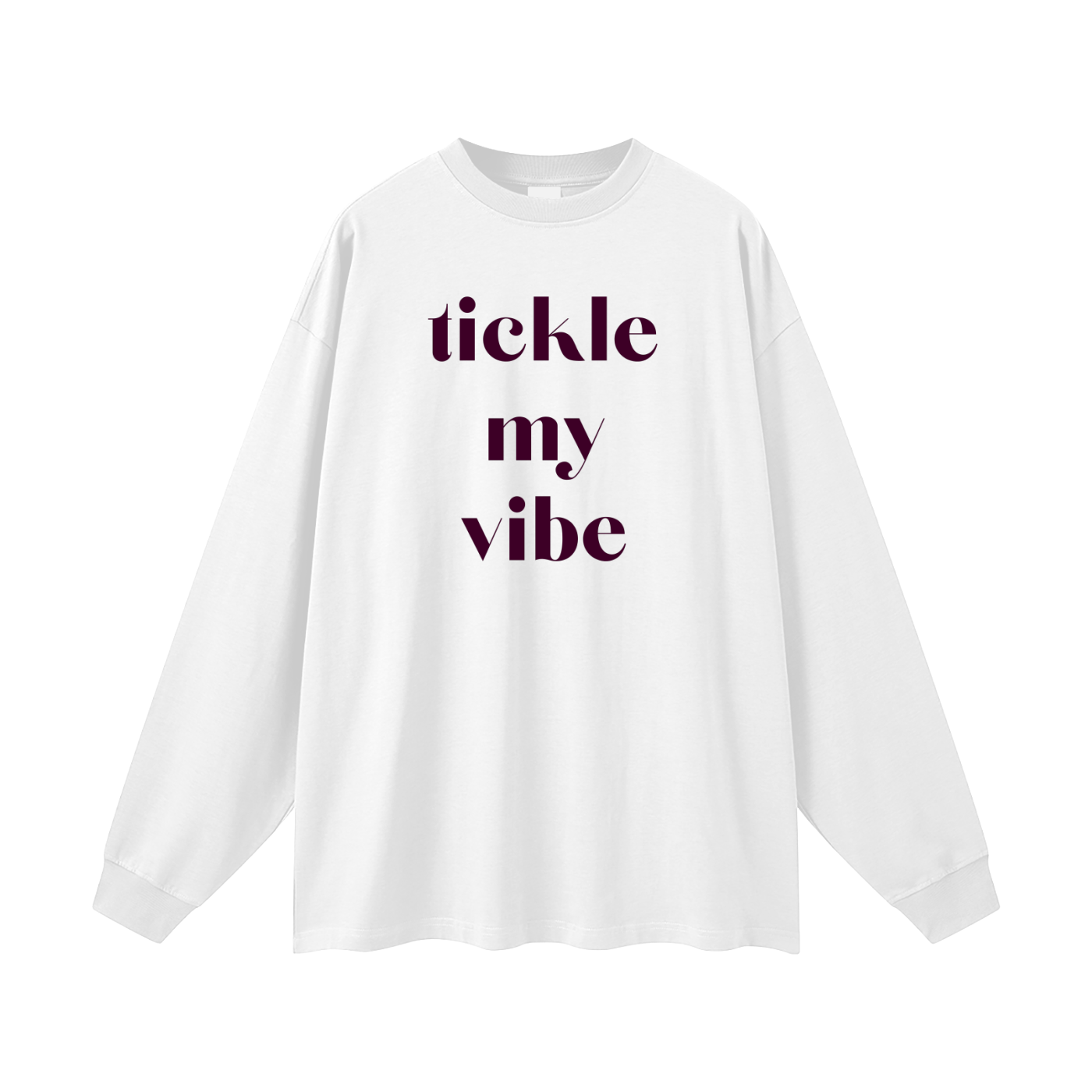 Tickle My Vibe Oversized Long Sleeve Tee