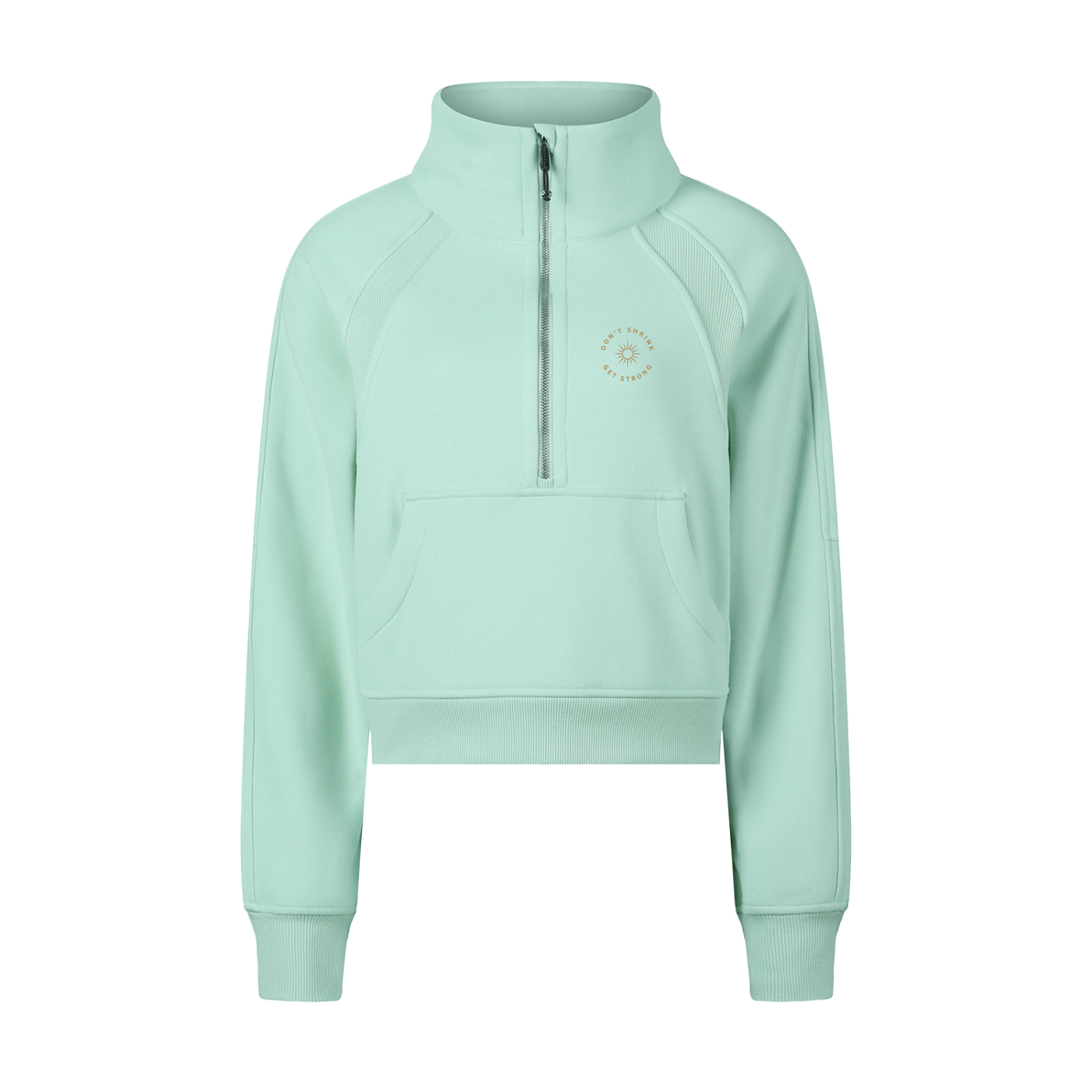 Don't Shrink. GET STRONG.™ – Cropped Zip Sweatshirt