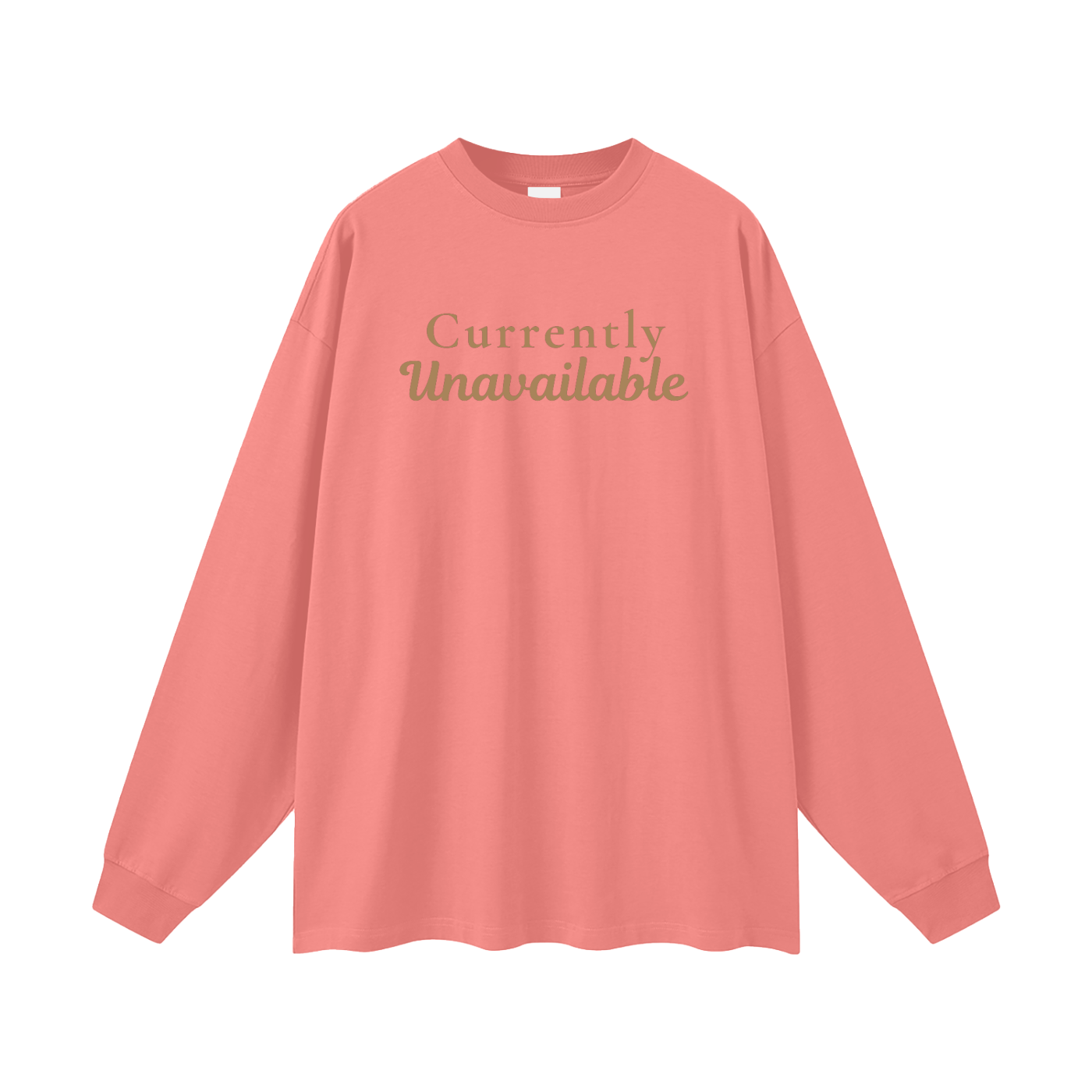 Currently Unavailable Oversized Long Sleeve Tee