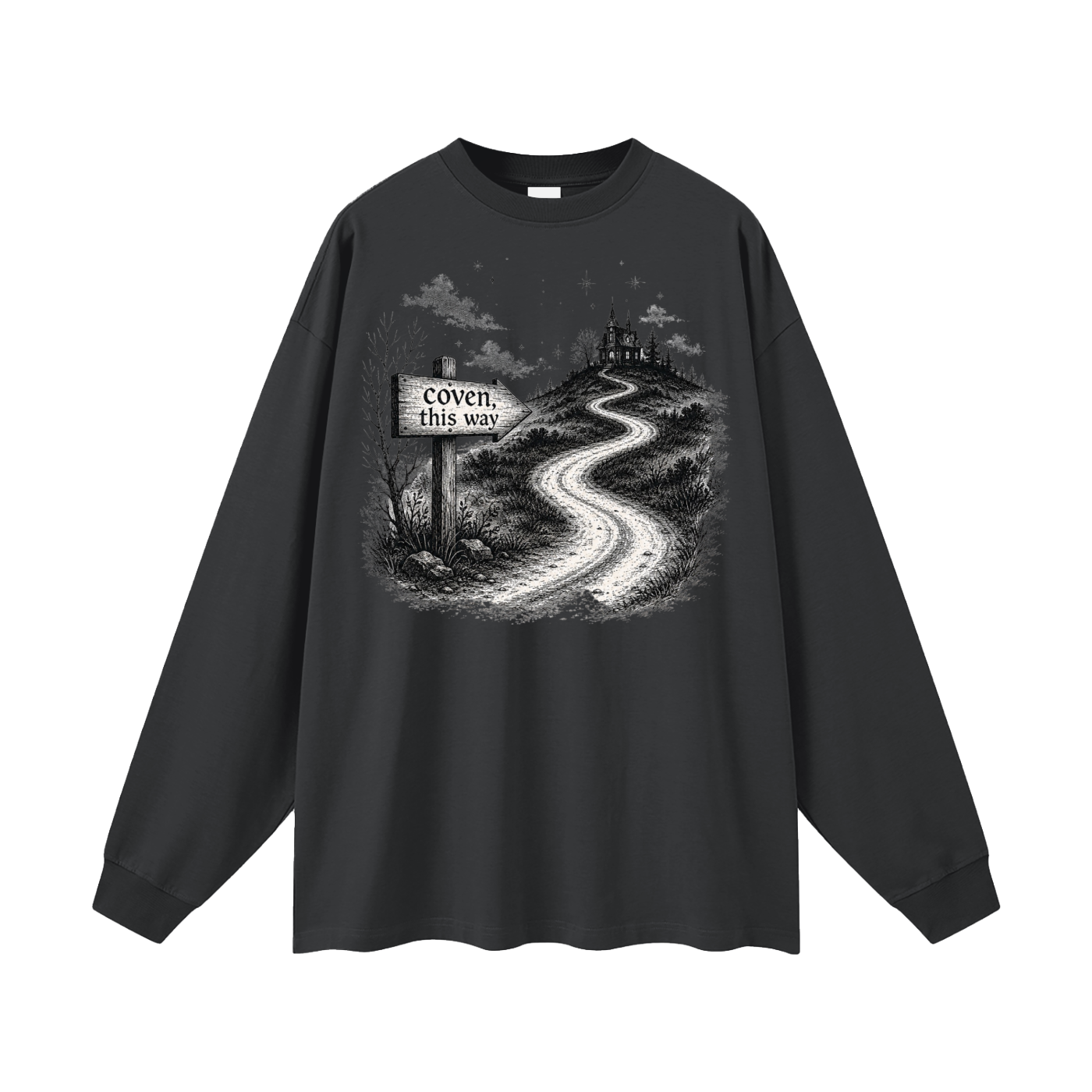 Coven This Way Oversized Long Sleeve Tee