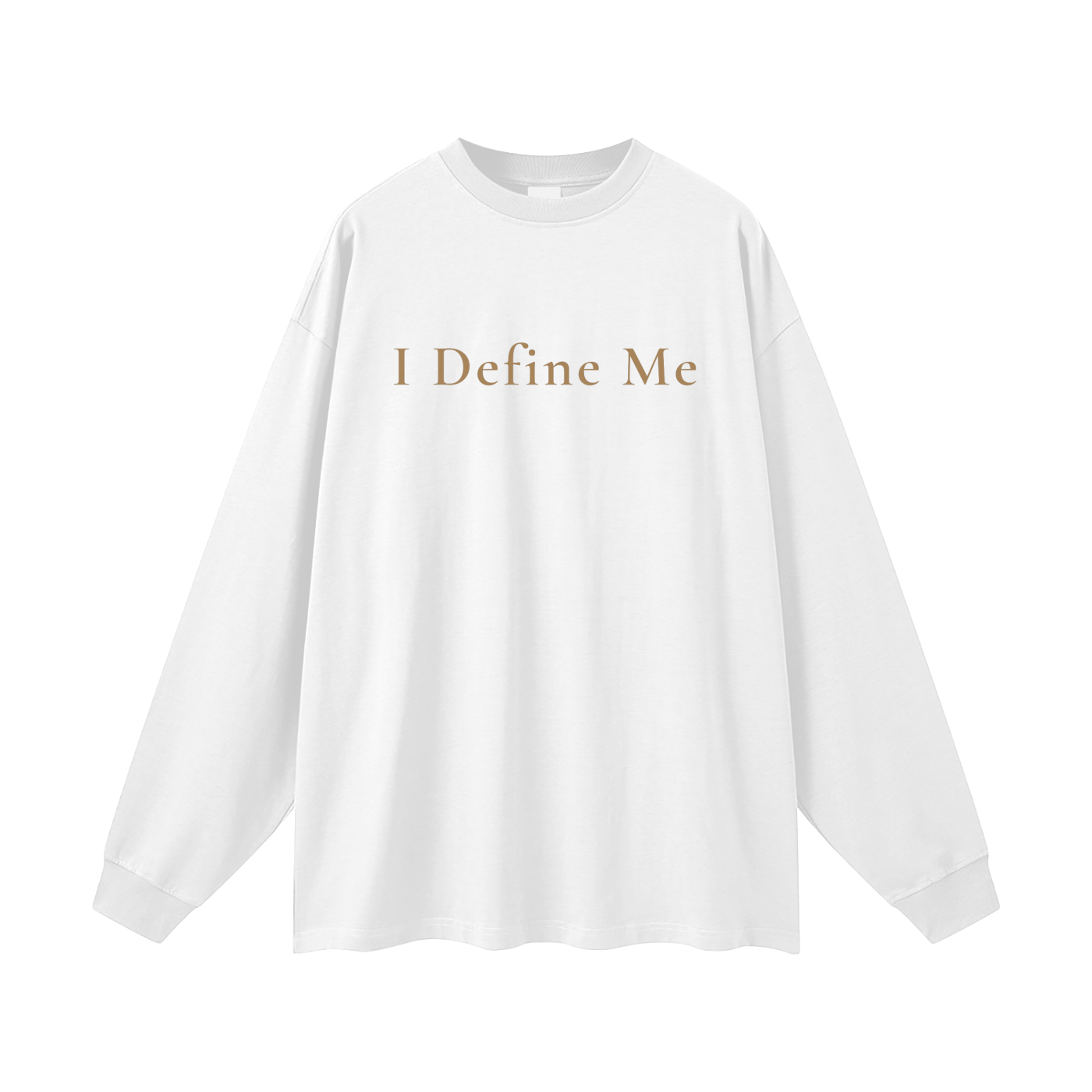 I Define Me Oversized Long Sleeve Tee