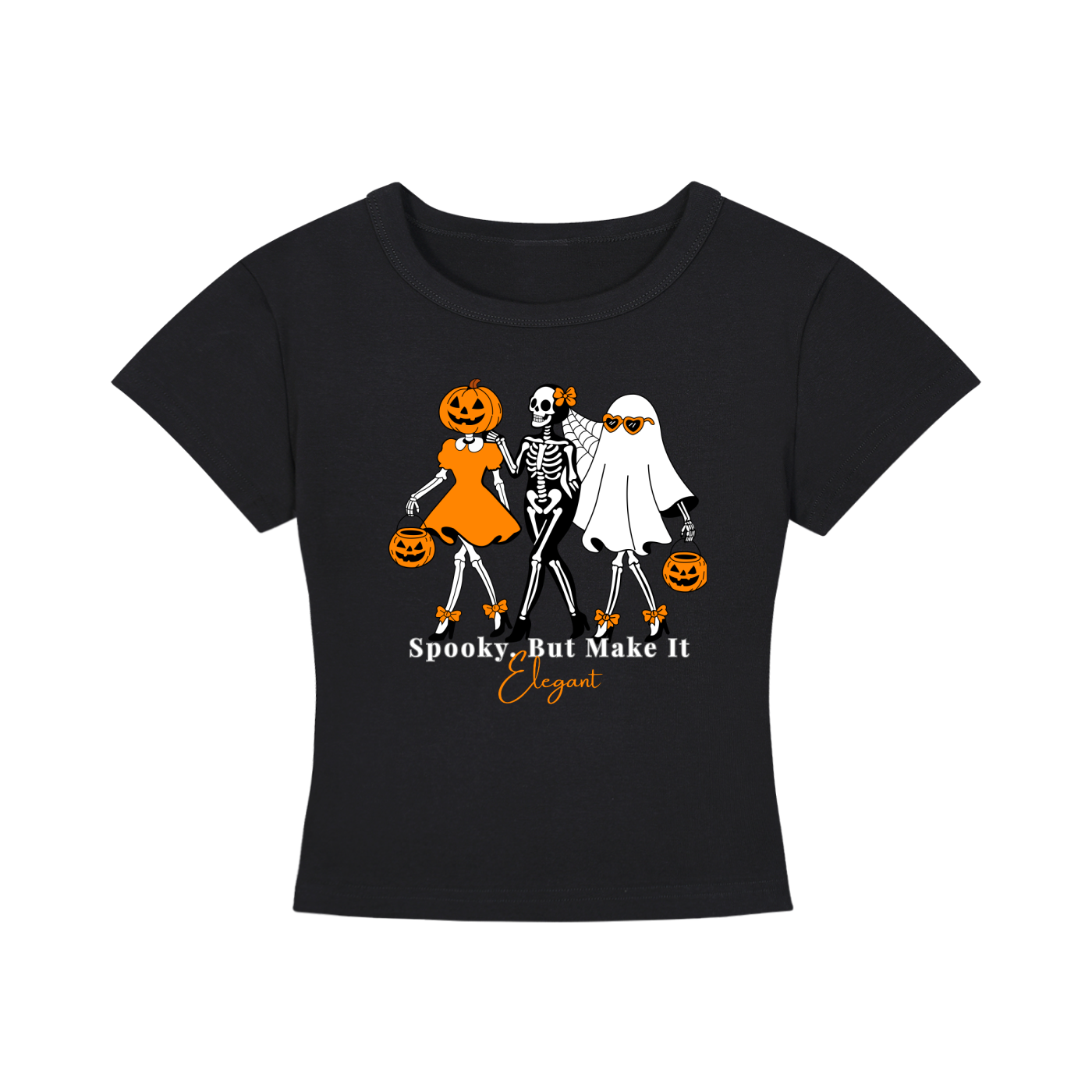 Spooky, But Make It Elegant Cropped Tee