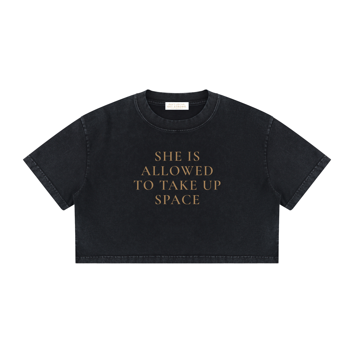 She Is Allowed To Take Up Space Cropped Boxy Tee