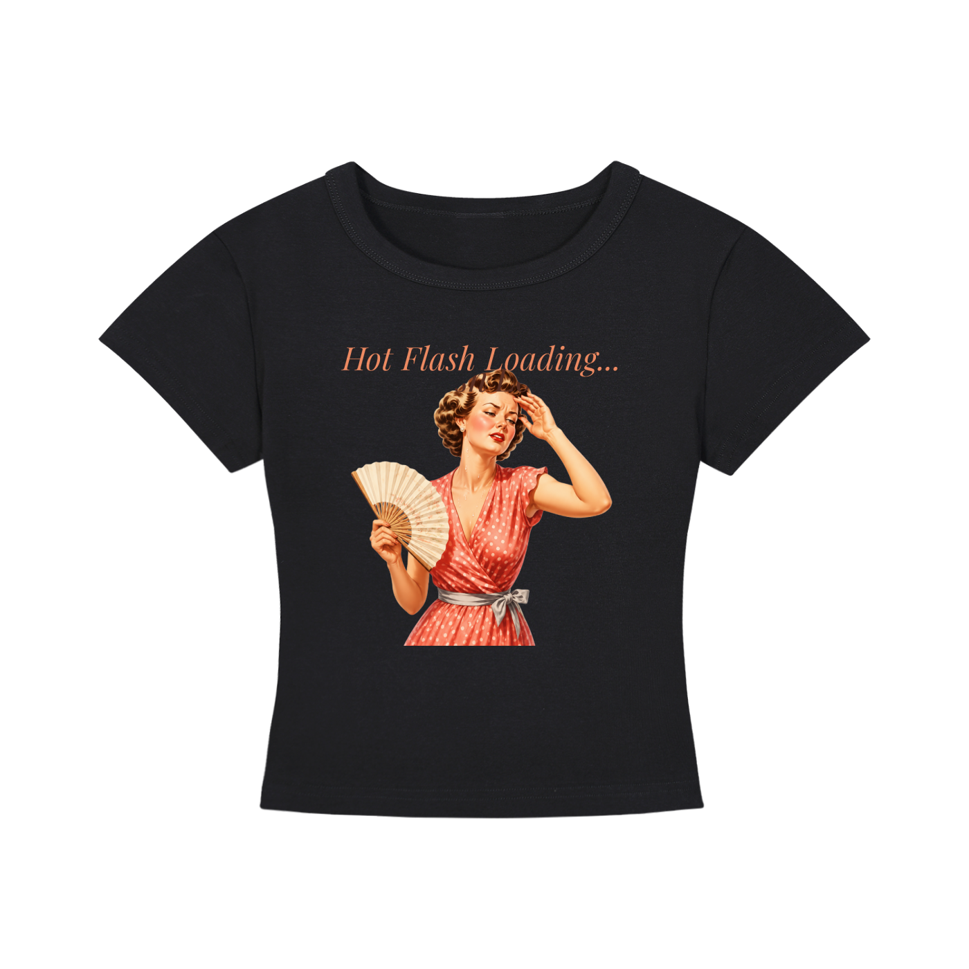 Hot Flash Loading Cropped Tee
