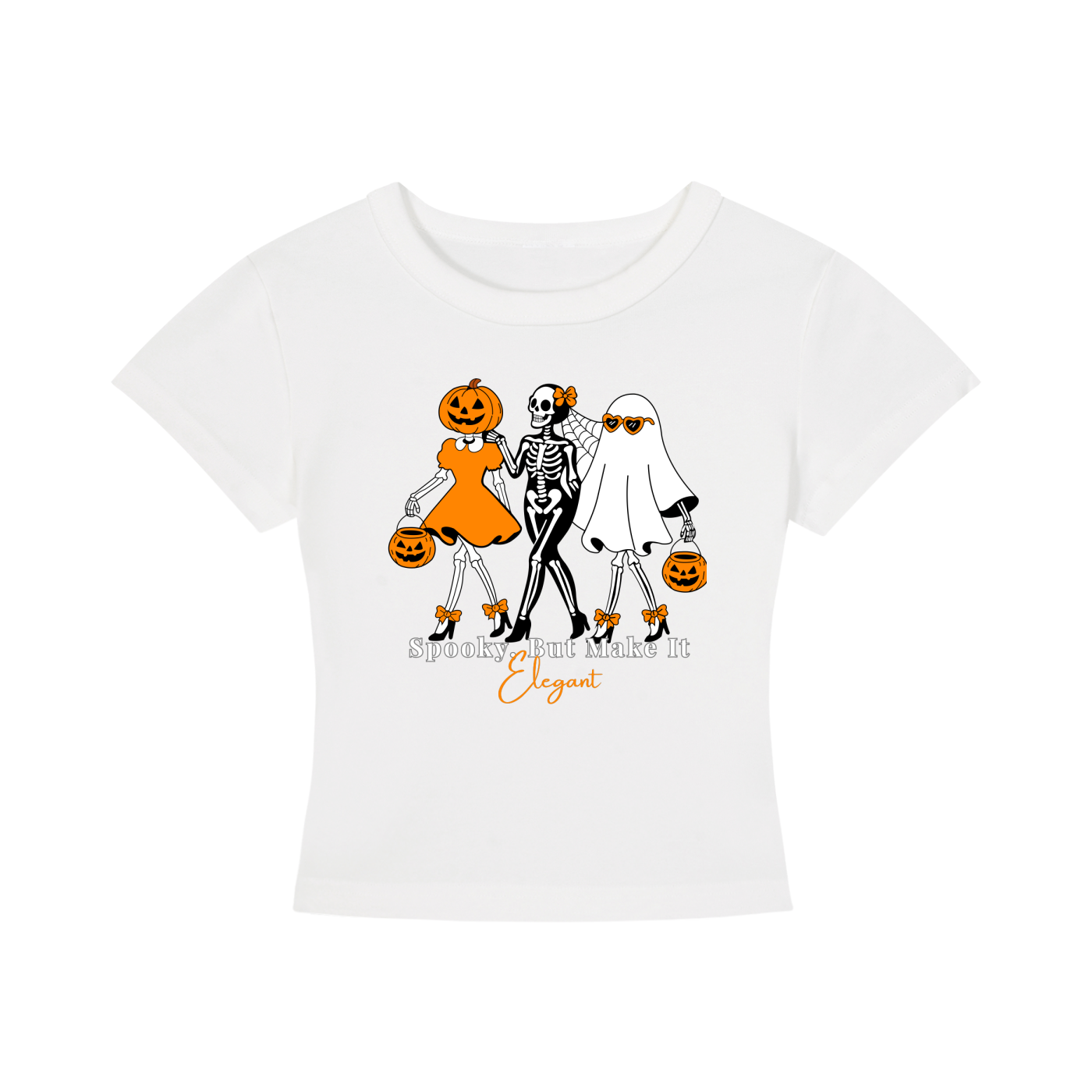 Spooky, But Make It Elegant Cropped Tee