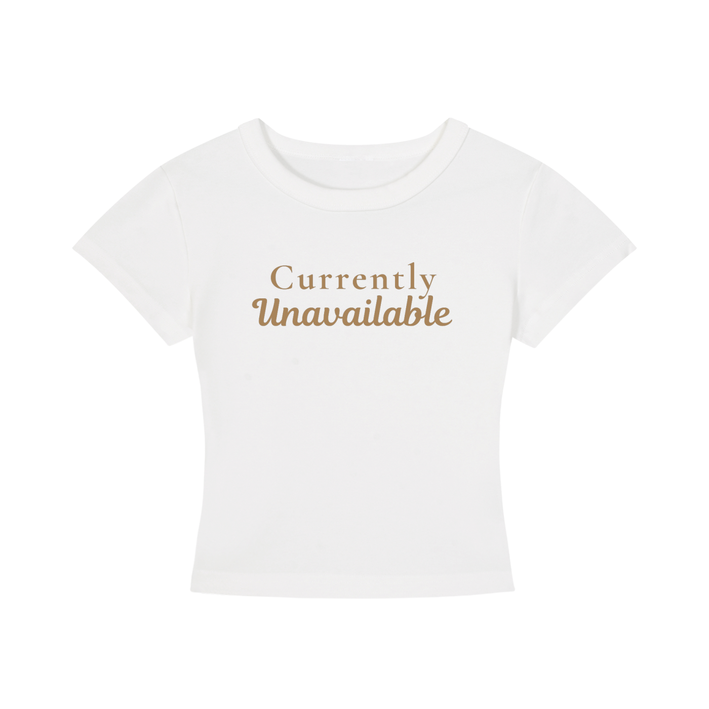 Currently Unavailable Cropped Tee