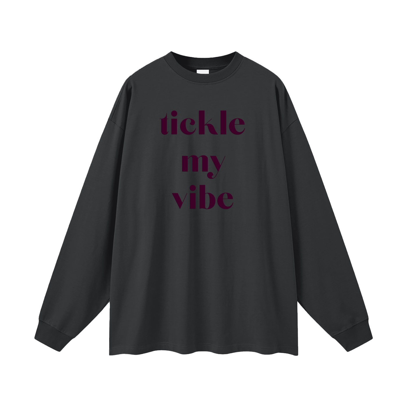 Tickle My Vibe Oversized Long Sleeve Tee