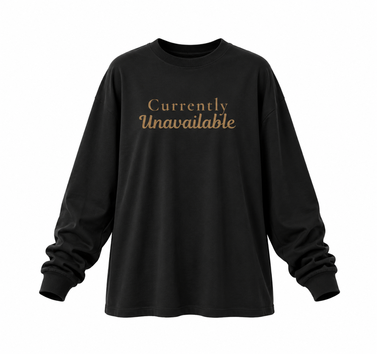 Currently Unavailable Oversized Long Sleeve Tee