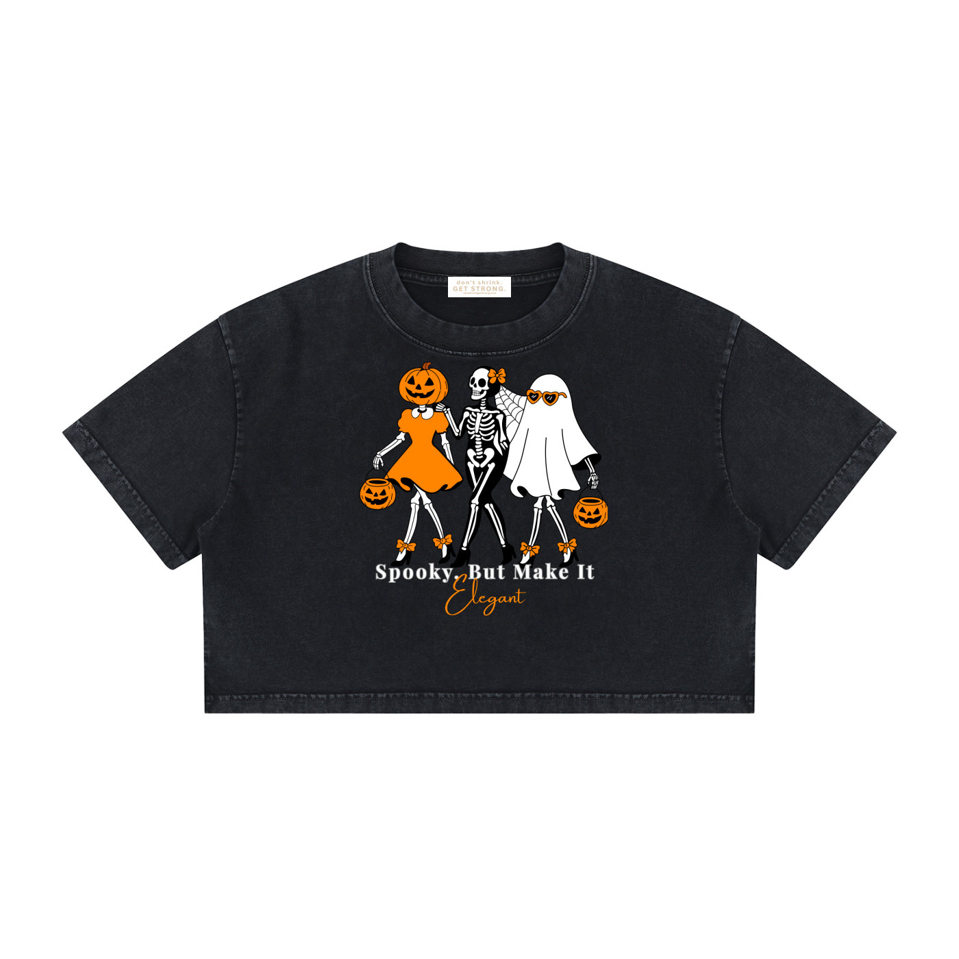 Spooky, But Make It Elegant Cropped Boxy Tee