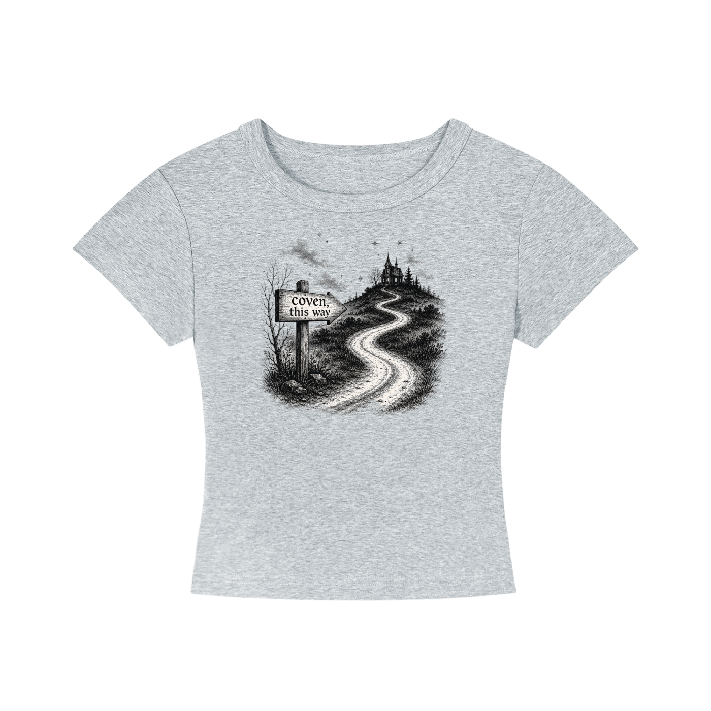 Coven This Way Cropped Tee