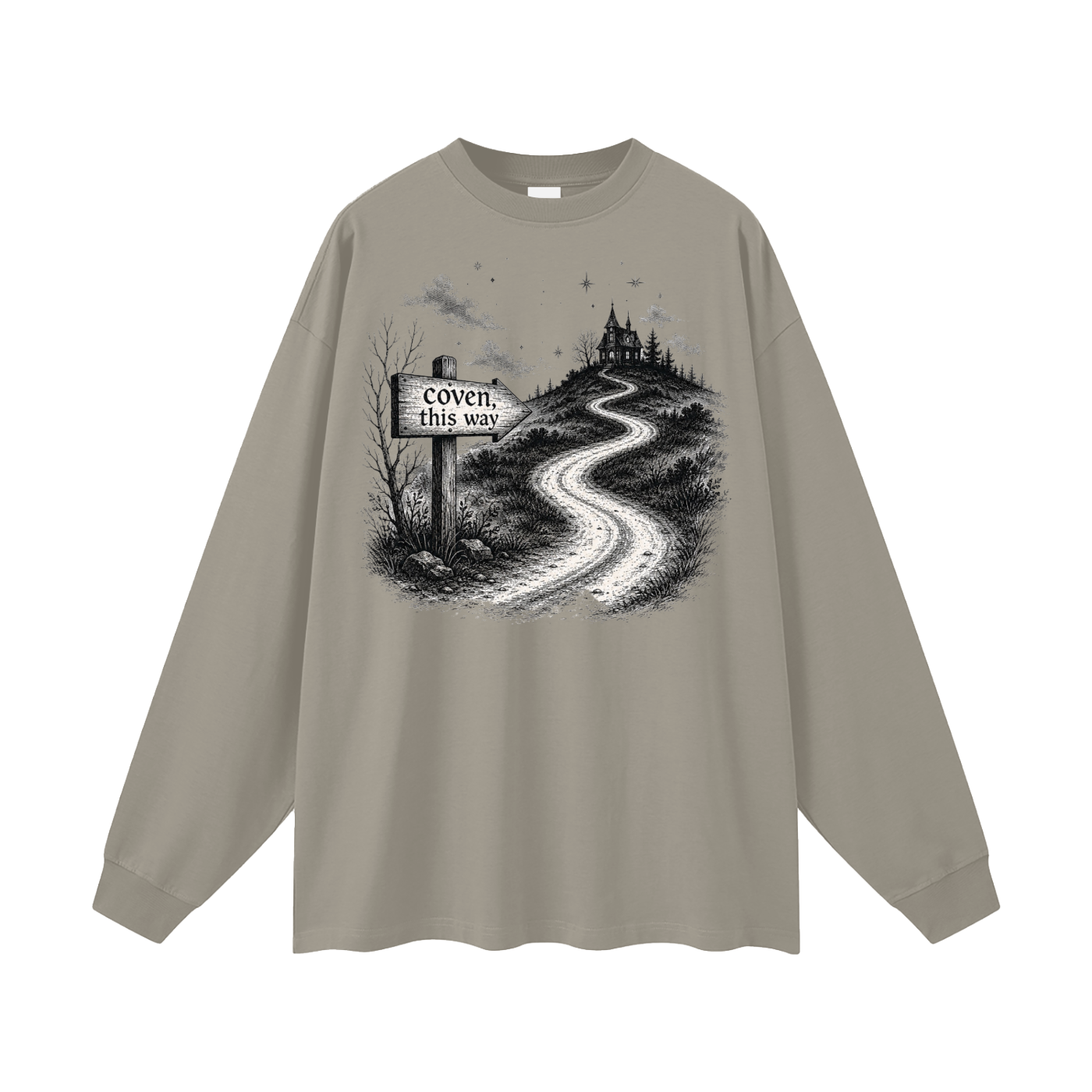 Coven This Way Oversized Long Sleeve Tee