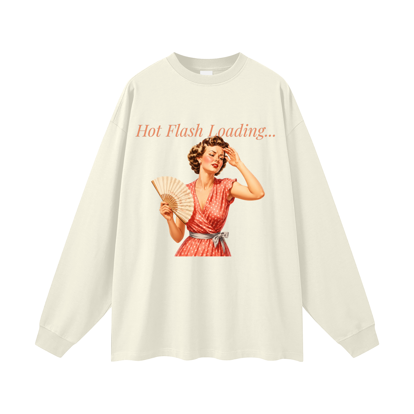 Hot Flash Loading Oversized Long Sleeve Tee