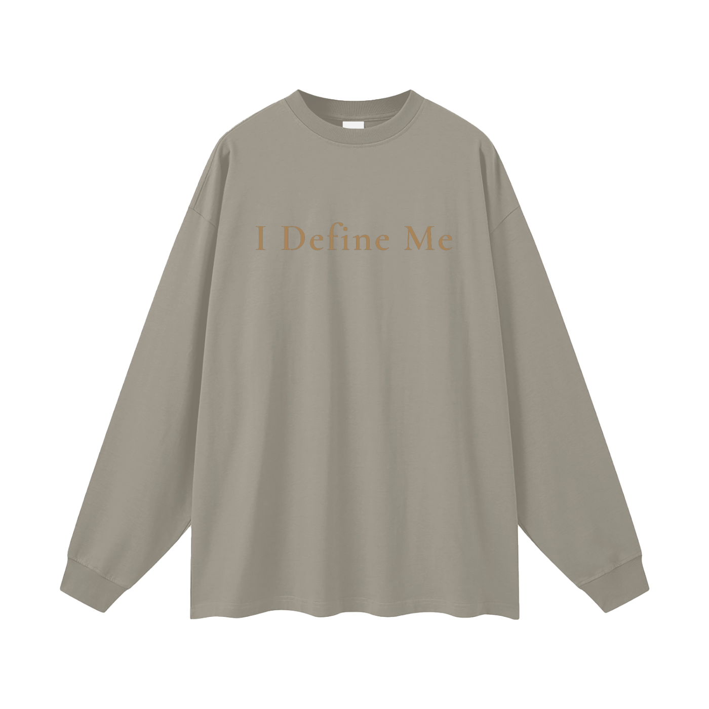 I Define Me Oversized Long Sleeve Tee