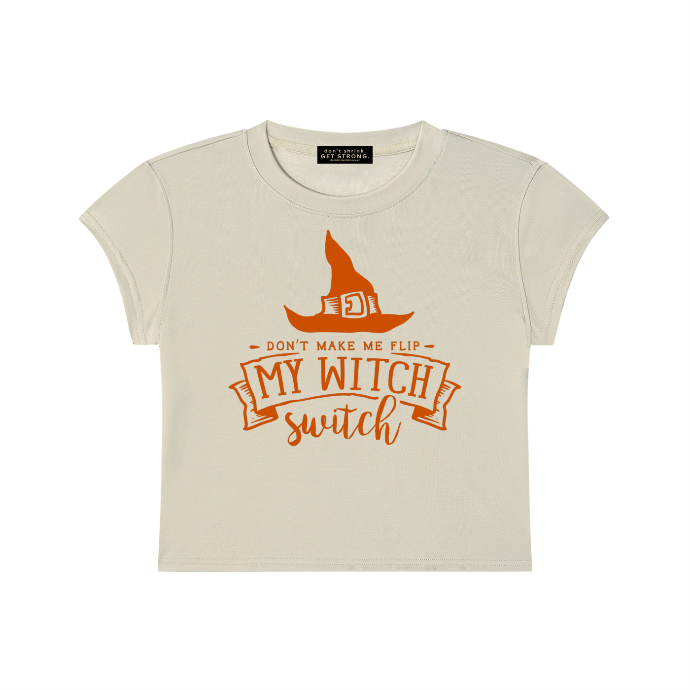 Witch Switch Capped Sleeve Cropped Tee
