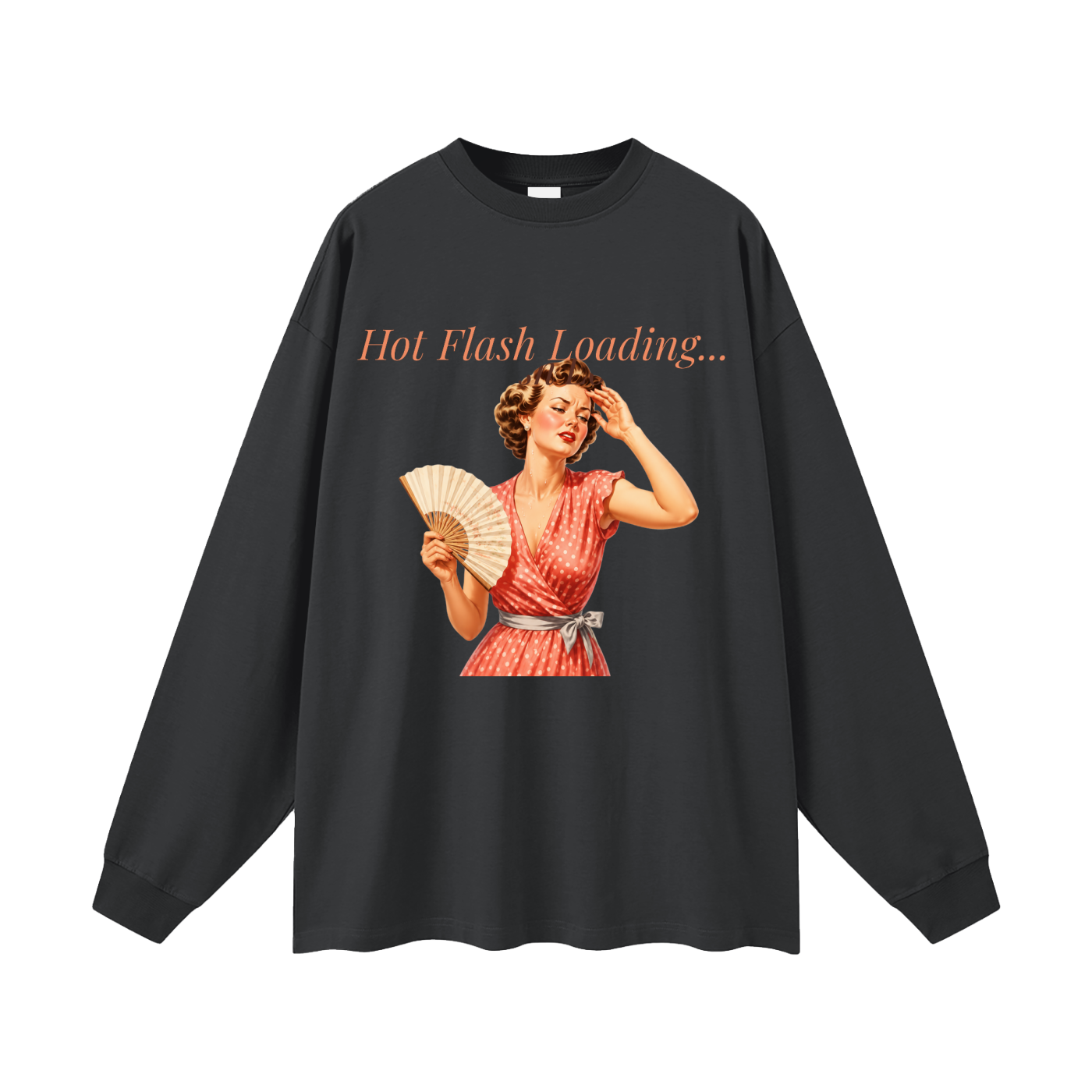 Hot Flash Loading Oversized Long Sleeve Tee