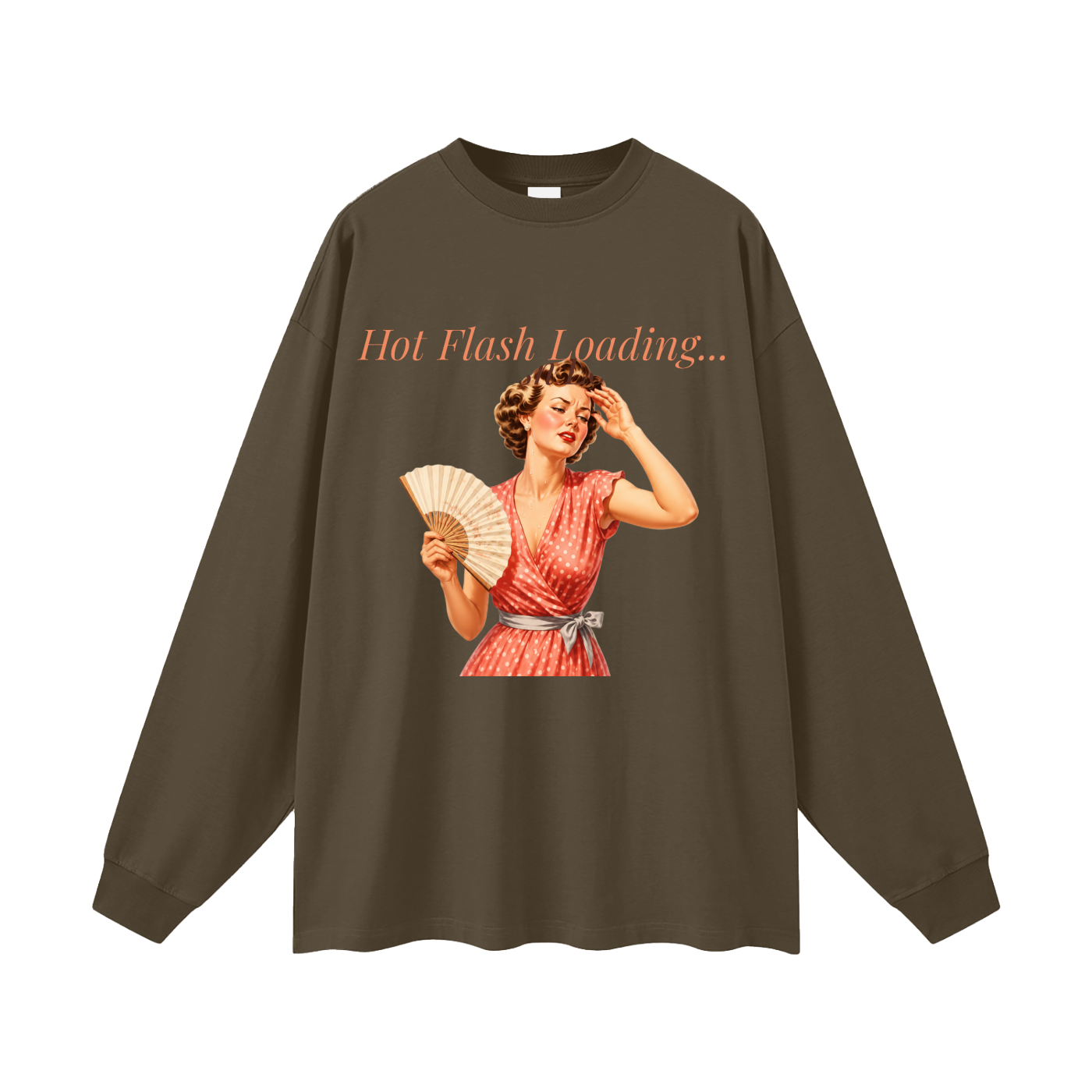 Hot Flash Loading Oversized Long Sleeve Tee
