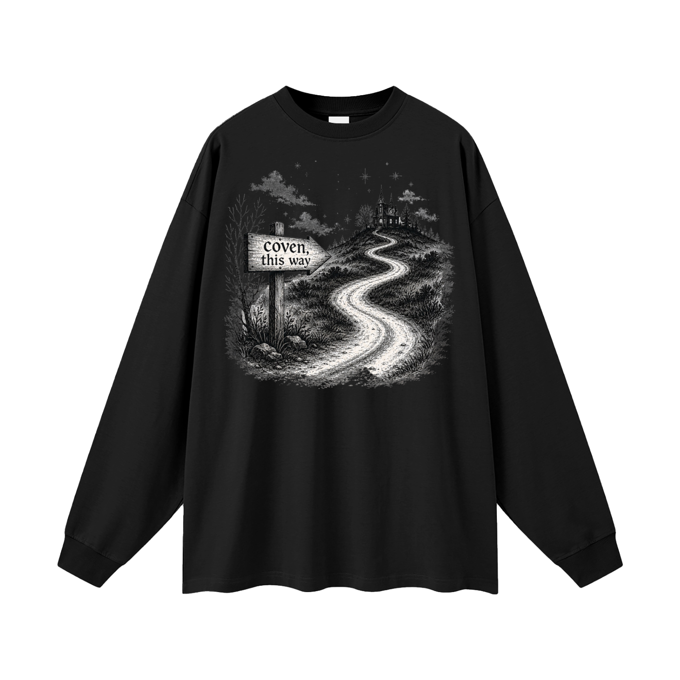 Coven This Way Oversized Long Sleeve Tee
