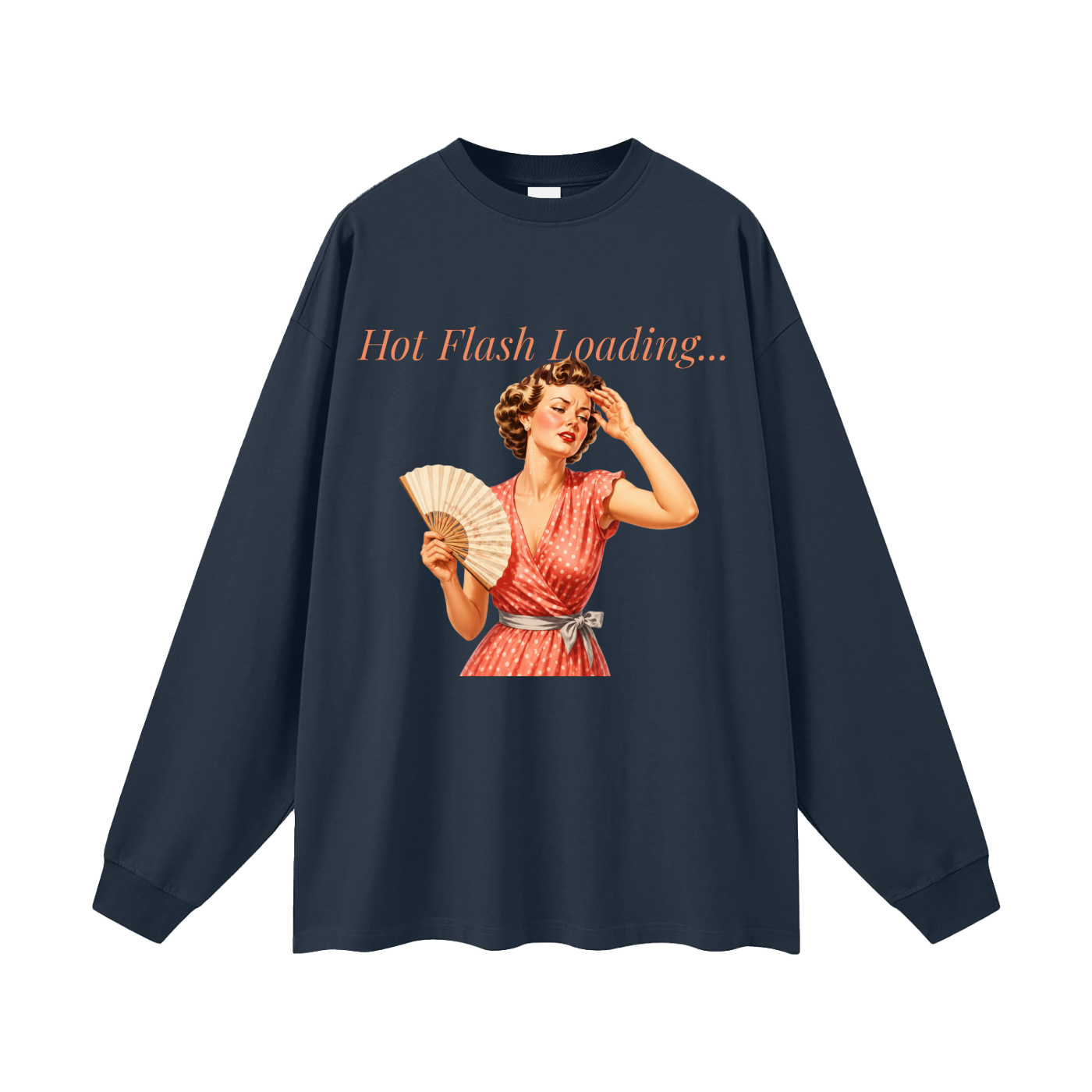 Hot Flash Loading Oversized Long Sleeve Tee
