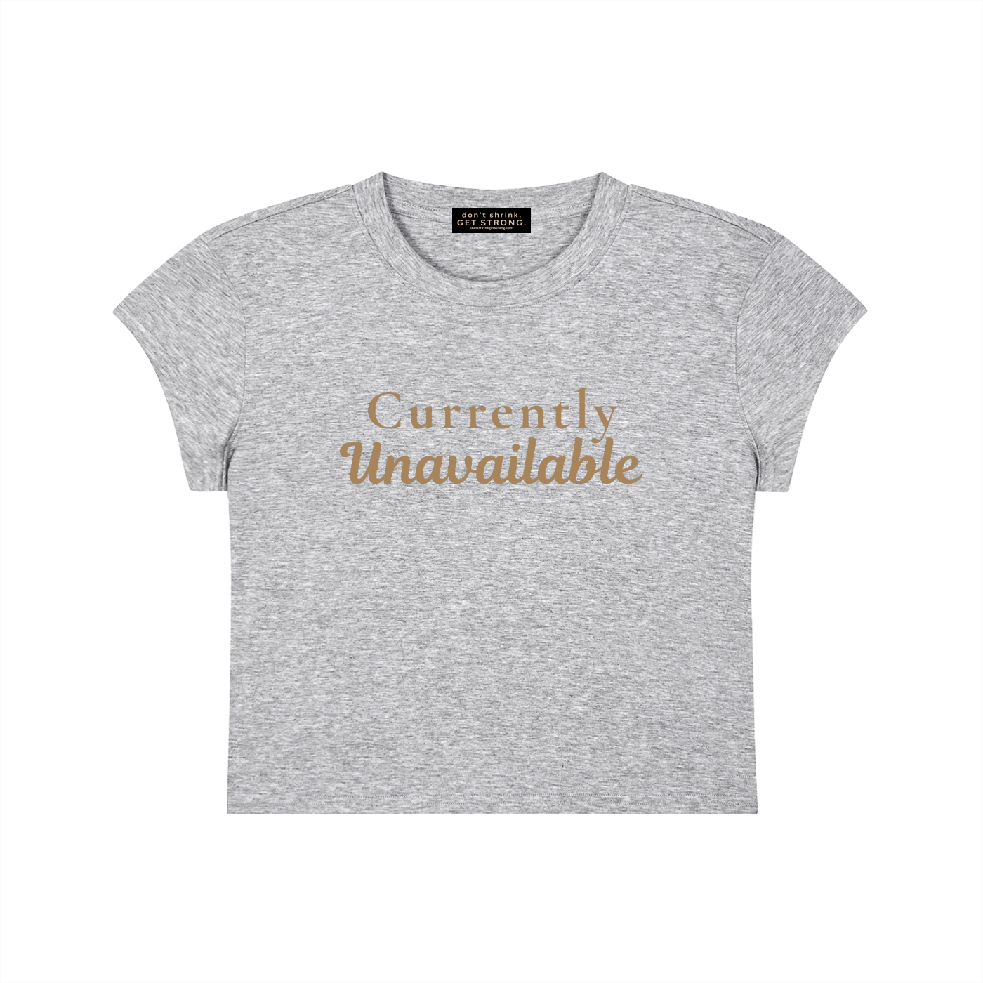 Currently Unavailable Capped Sleeve Cropped Tee