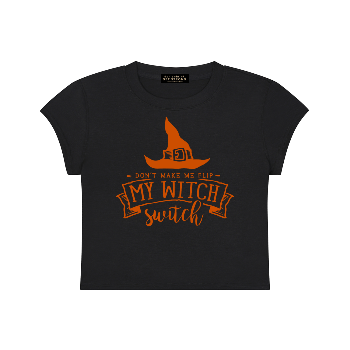 Witch Switch Capped Sleeve Cropped Tee
