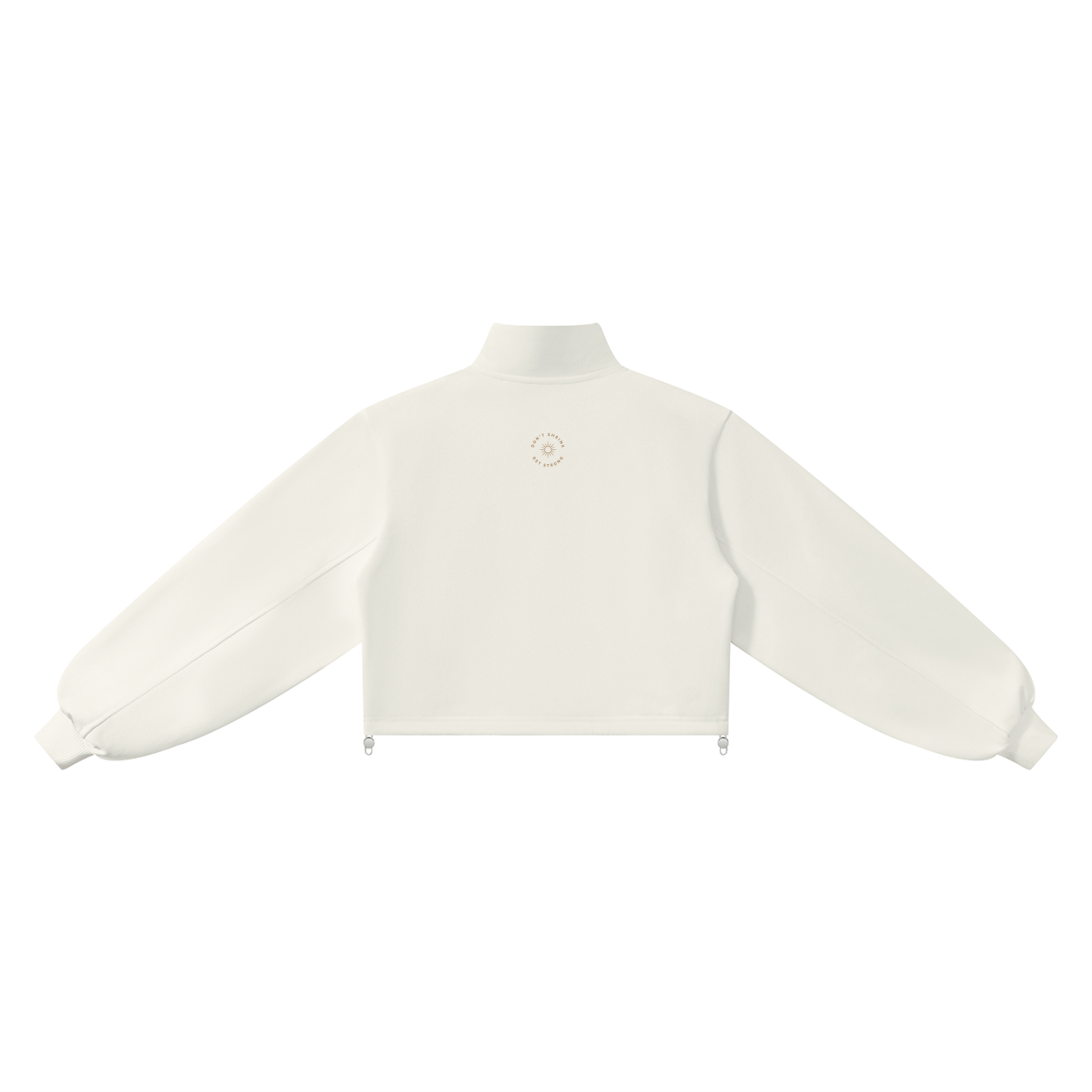 Mock Neck Cotton Blend Pull-Over