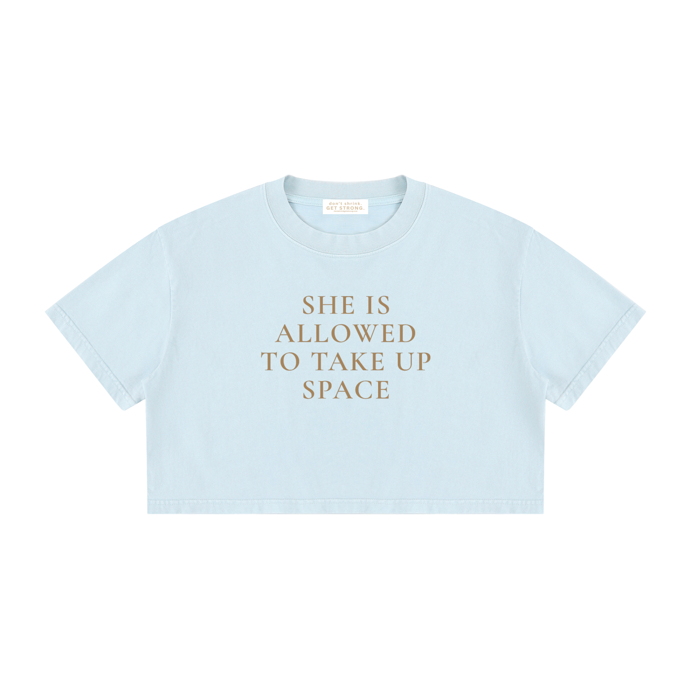 She Is Allowed To Take Up Space Cropped Boxy Tee