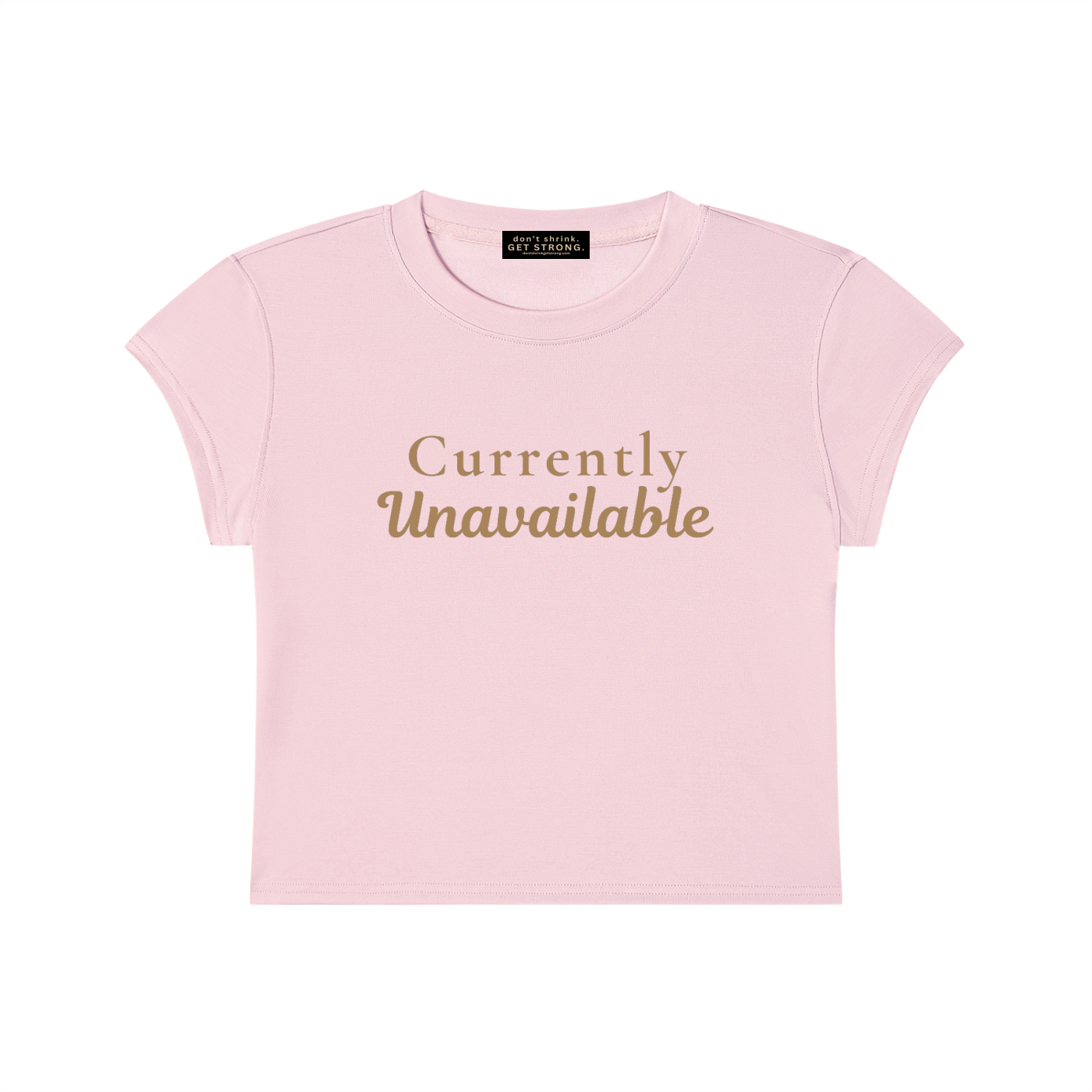 Currently Unavailable Capped Sleeve Cropped Tee